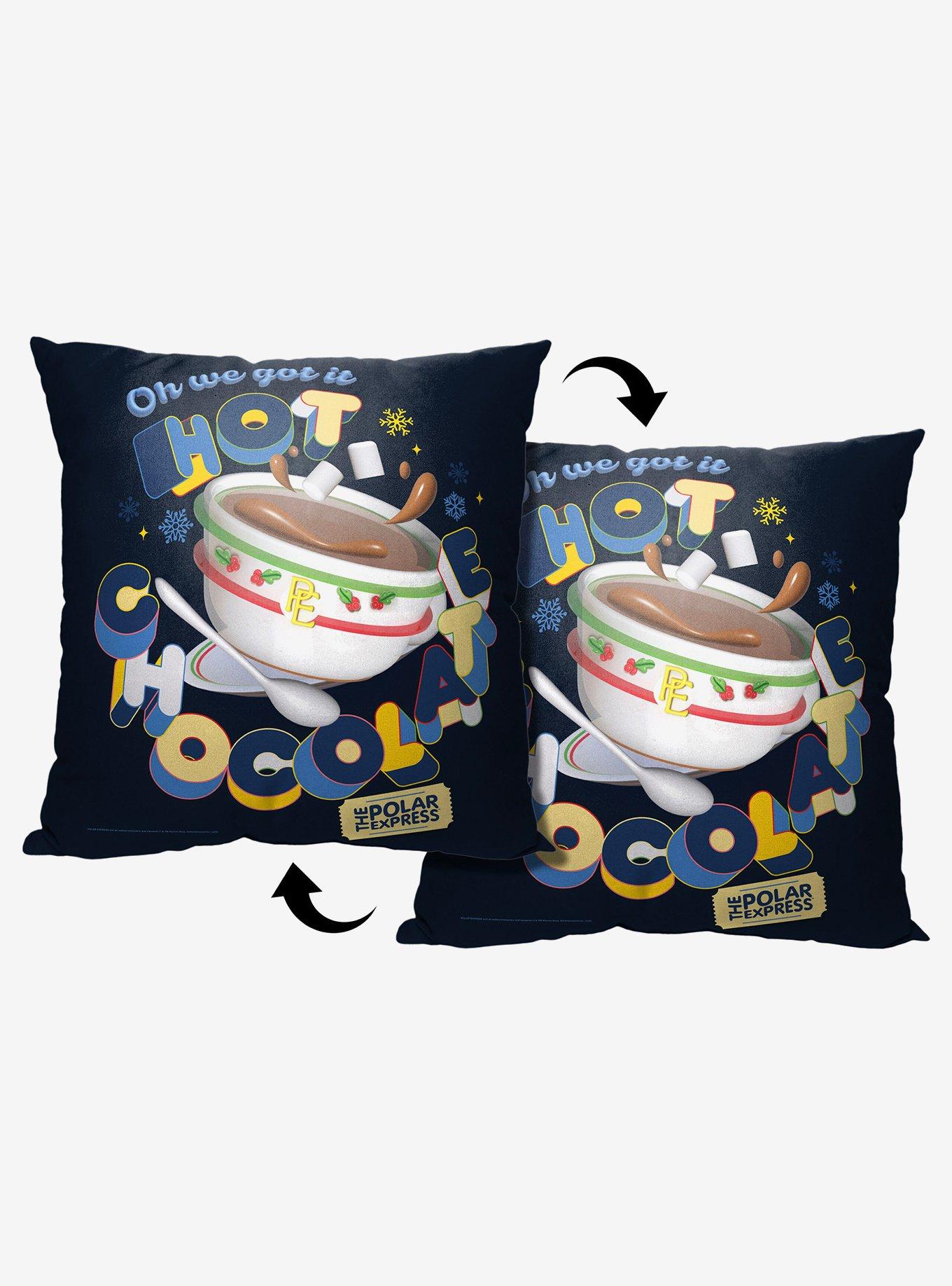Polar Express Hot Chocolate Throw Pillow , , hi-res