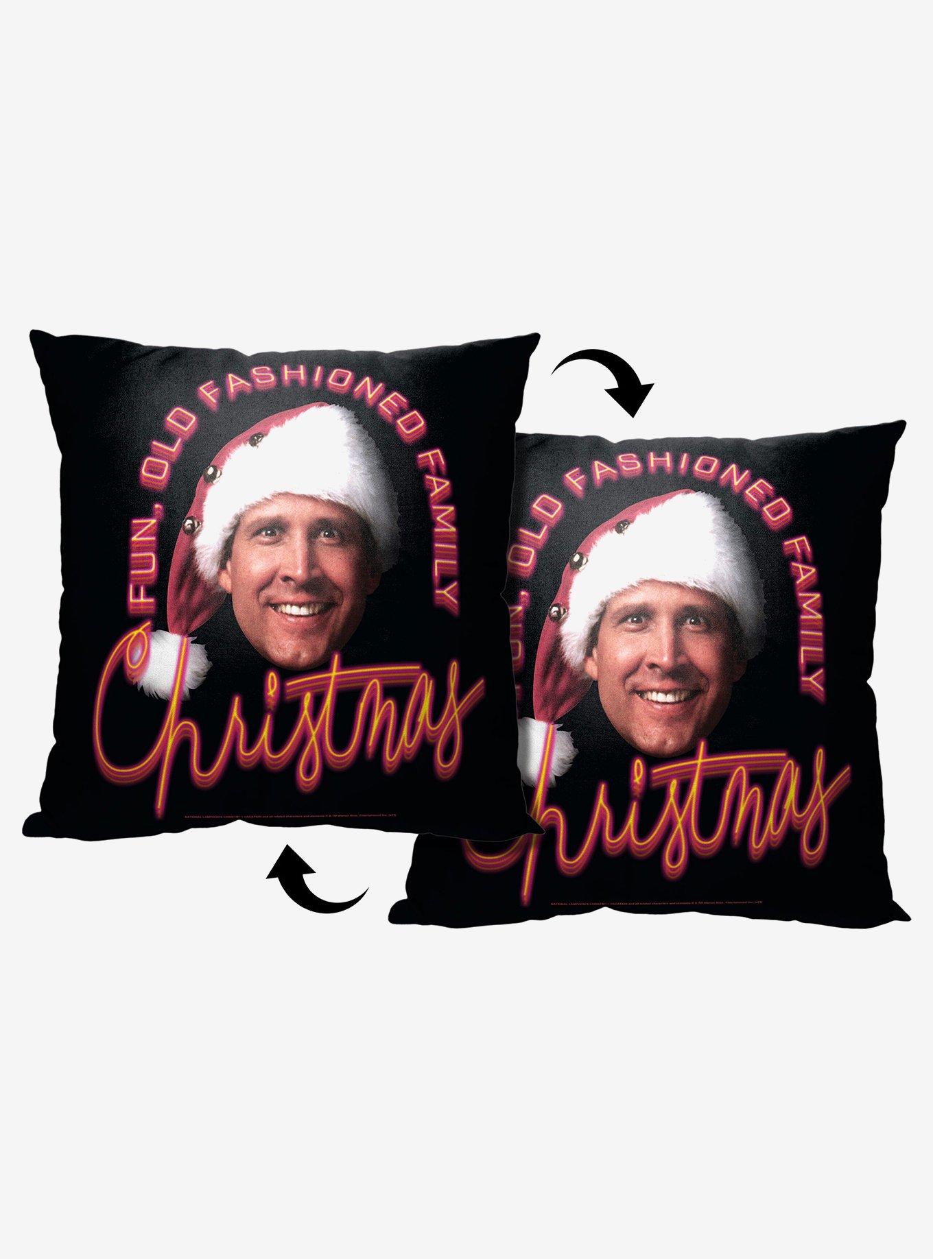 Christmas Vacation Fun Old Fashioned Family Christmas Throw Pillow , , hi-res