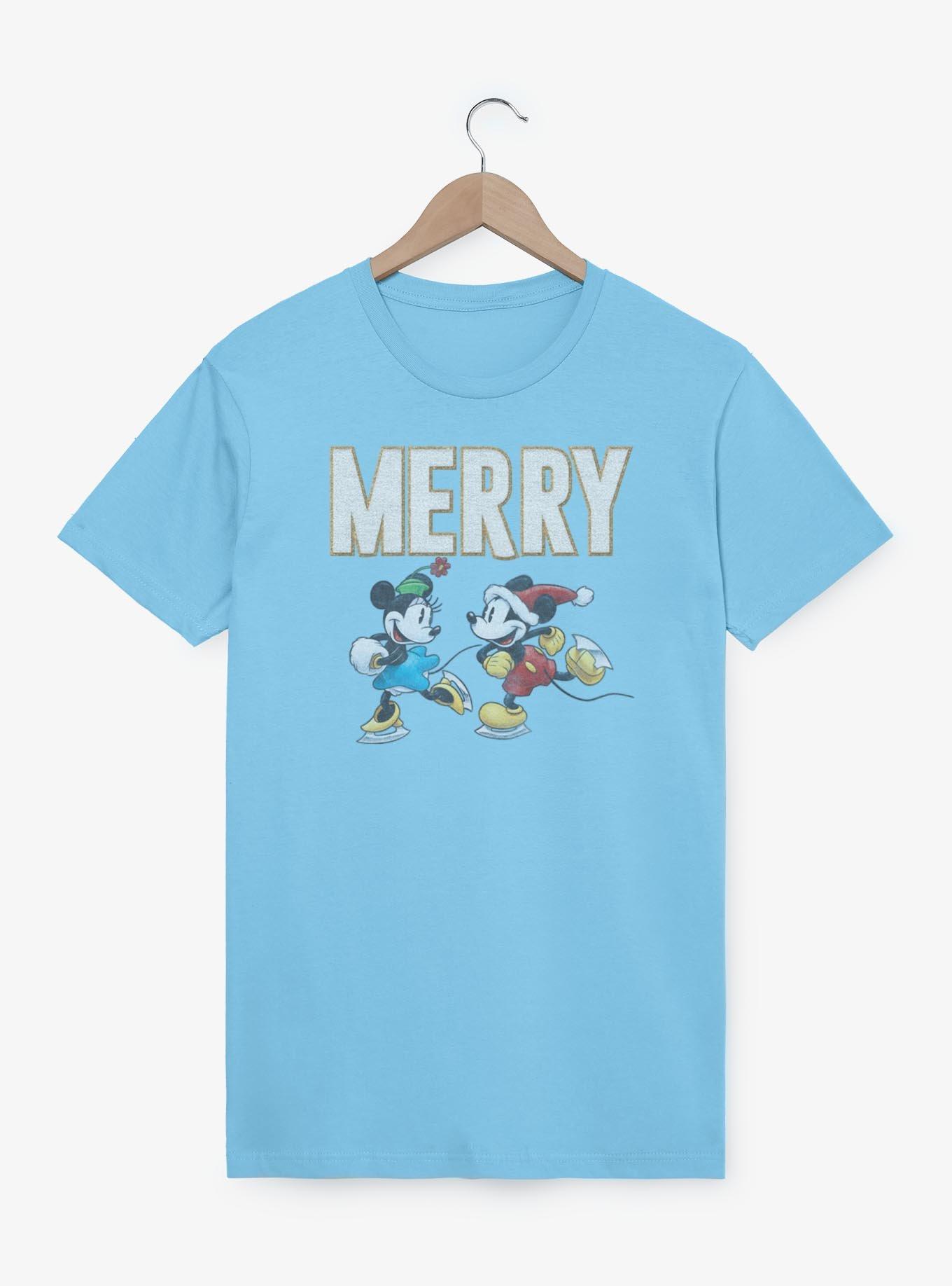 Disney Mickey Mouse & Minnie Merry Skating T-Shirt, , hi-res