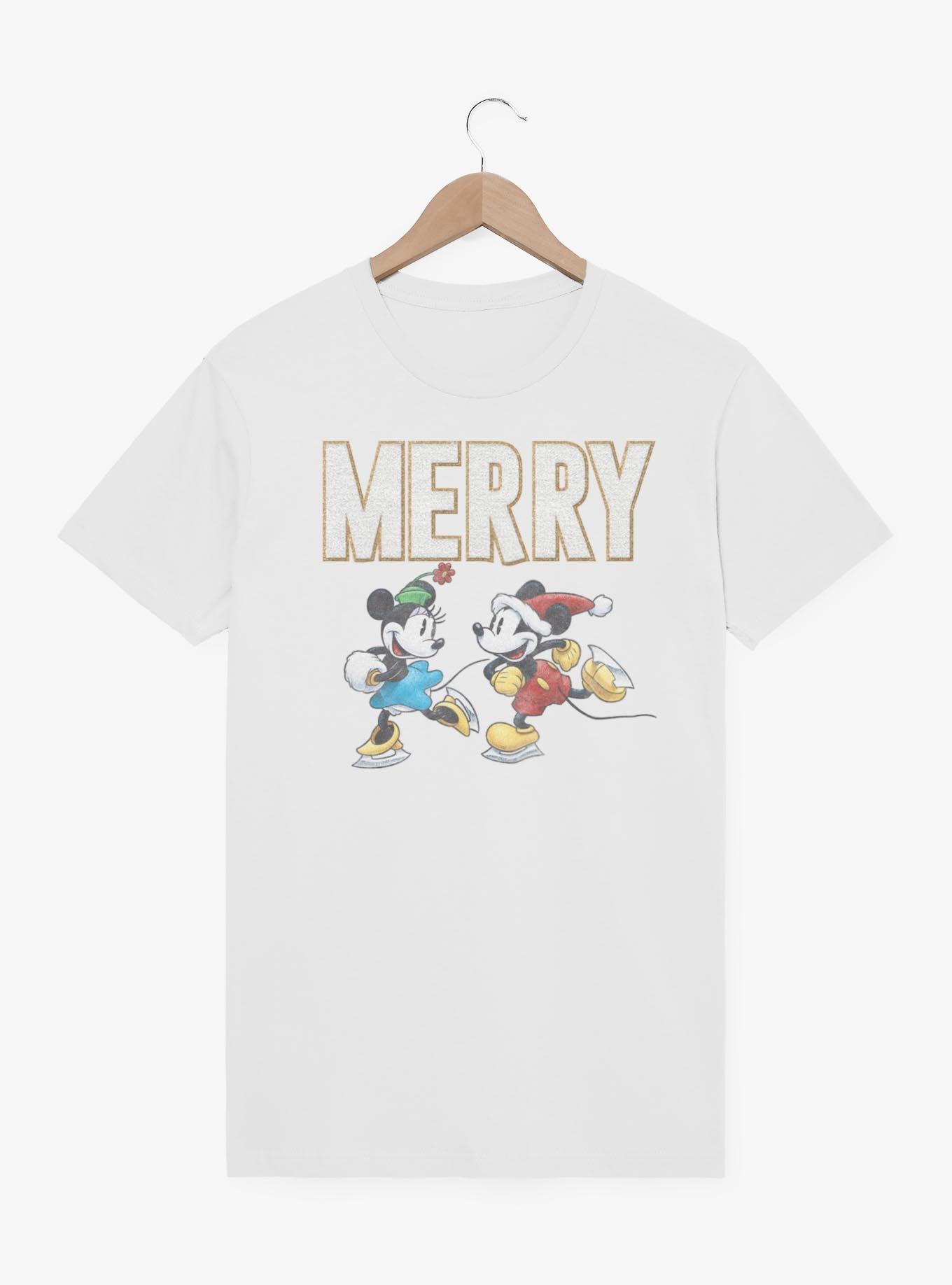 Disney Mickey Mouse & Minnie Merry Skating T-Shirt, , hi-res