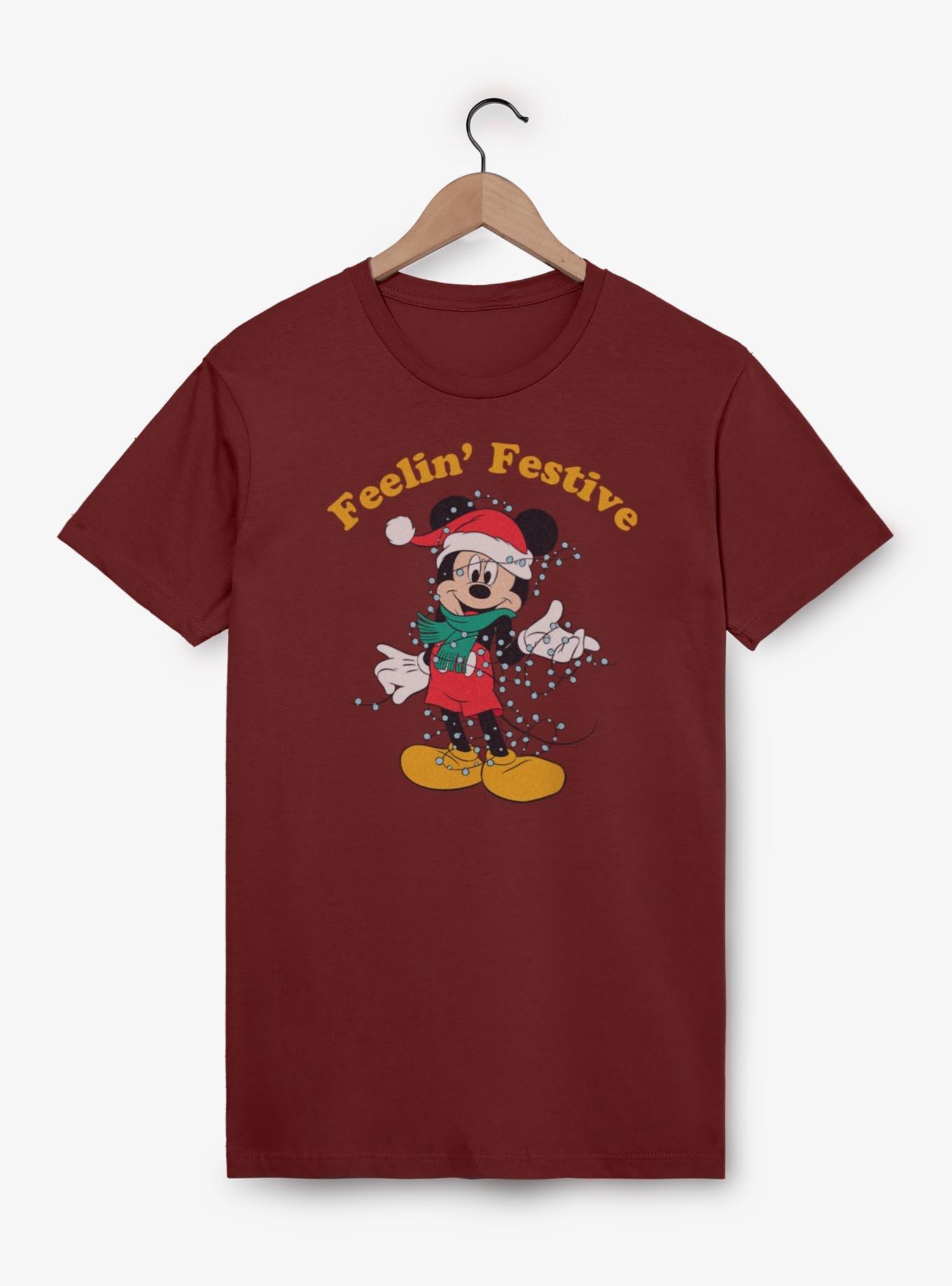 Disney Mickey Mouse Feelin Festive T-Shirt, , hi-res