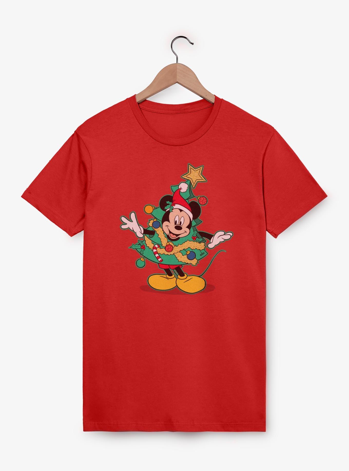 Disney Mickey Mouse Holiday Tree Festive T-Shirt, , hi-res