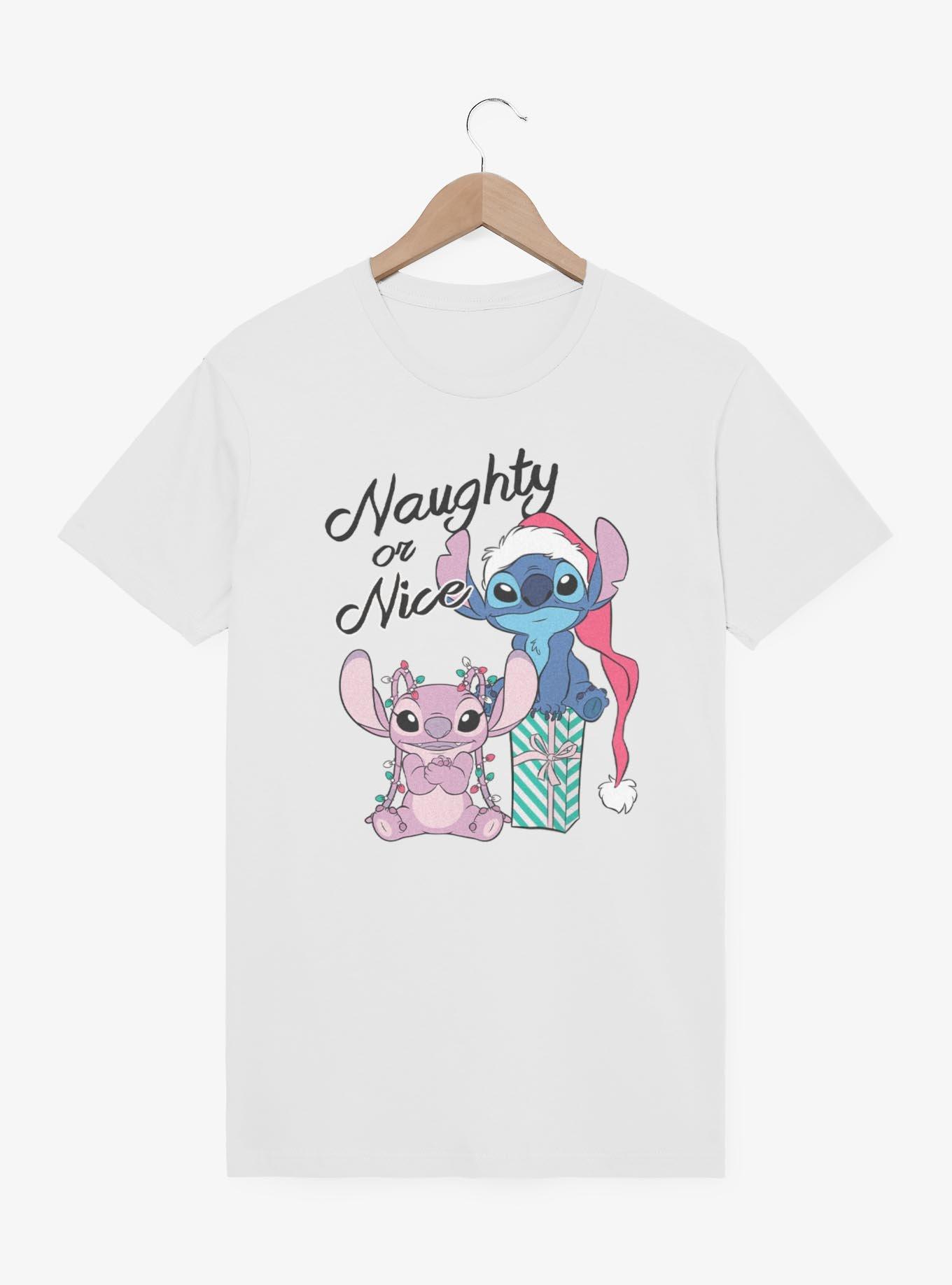 Disney Lilo & Stitch Naughty Or Nice Stitch & Angel T-Shirt