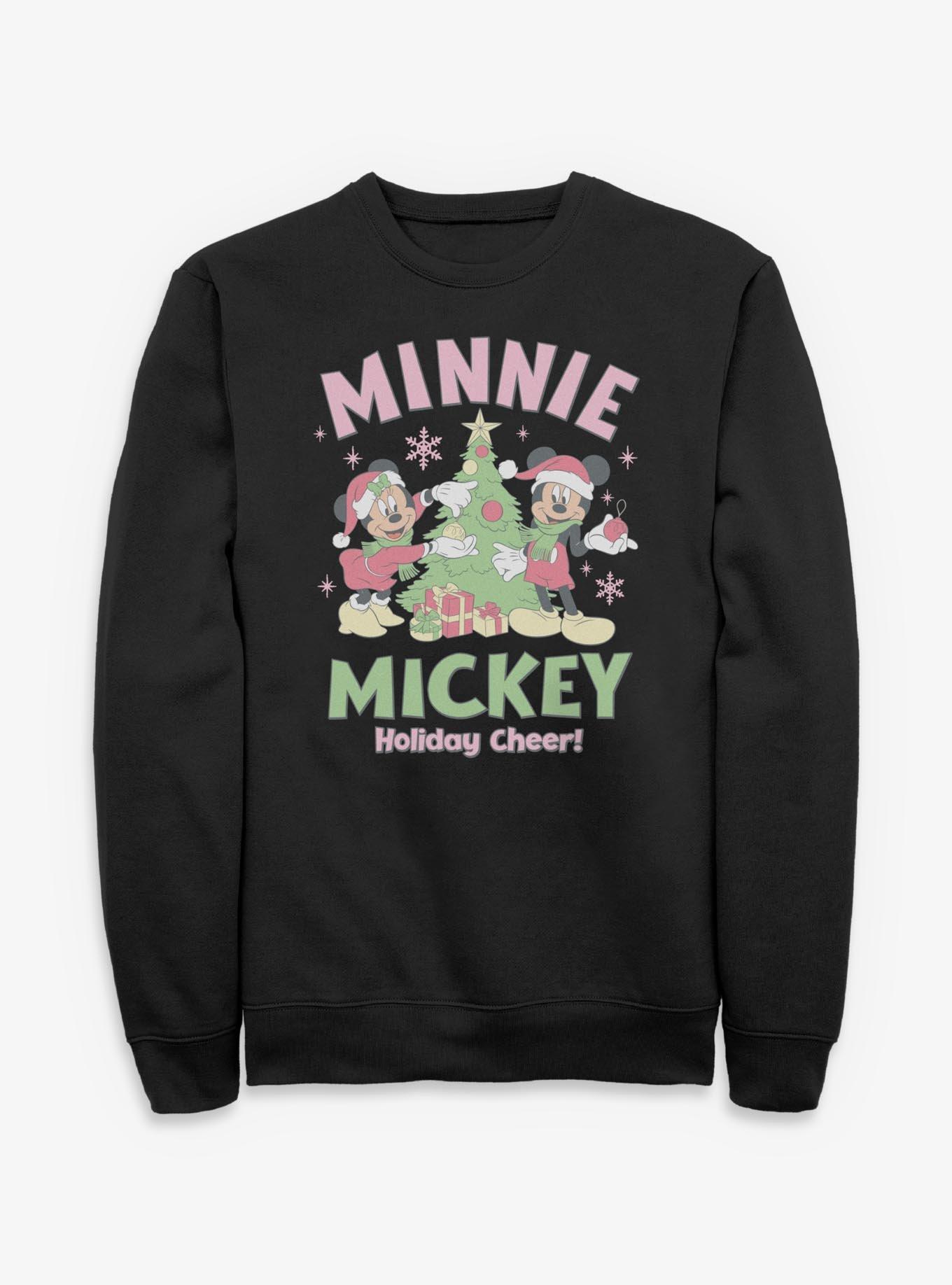 Disney Mickey Mouse & Minnie Holiday Cheer Sweatshirt, , hi-res