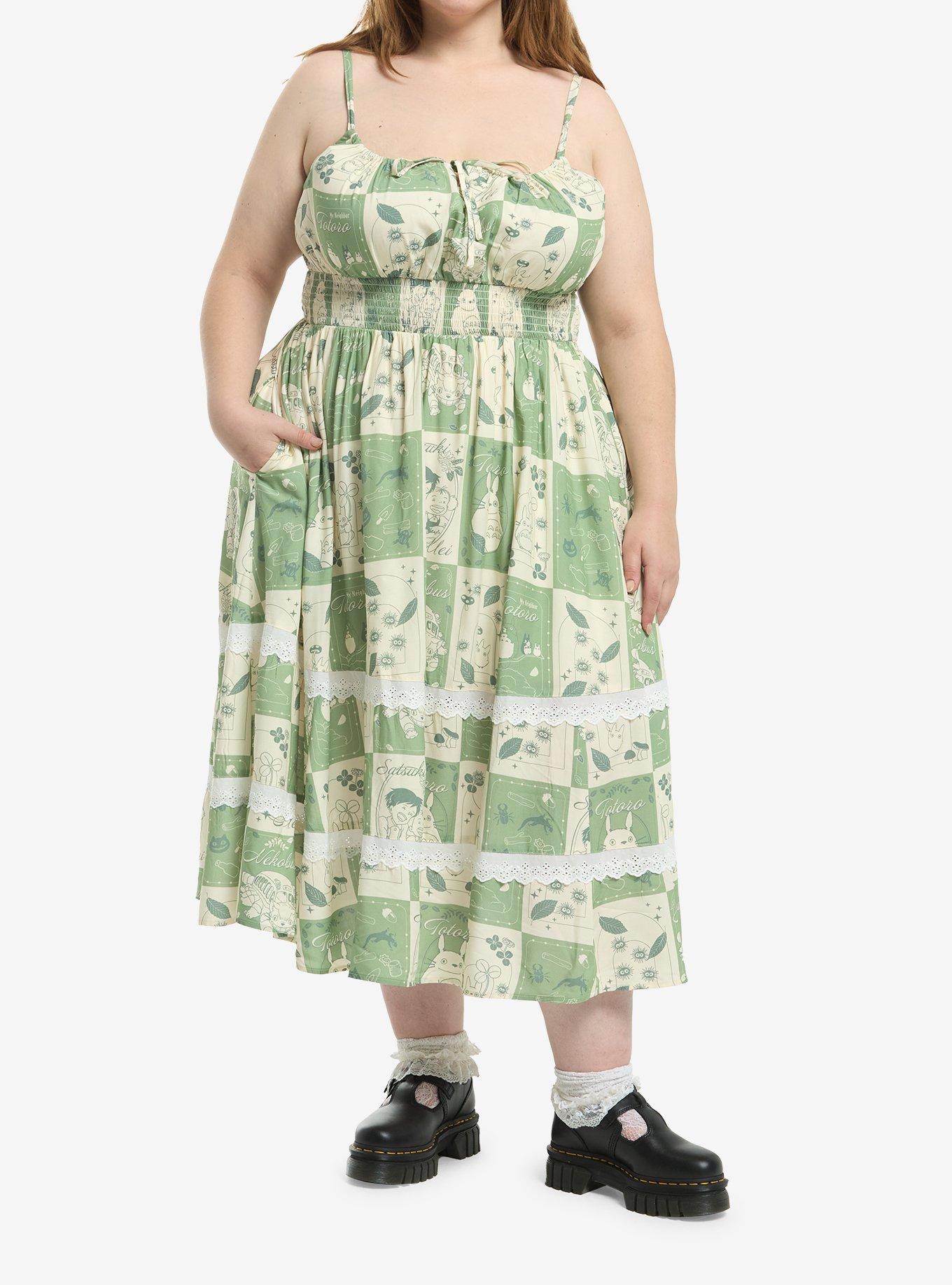 Studio Ghibli&reg; My Neighbor Totoro Poster Midi Dress Plus Size, , hi-res