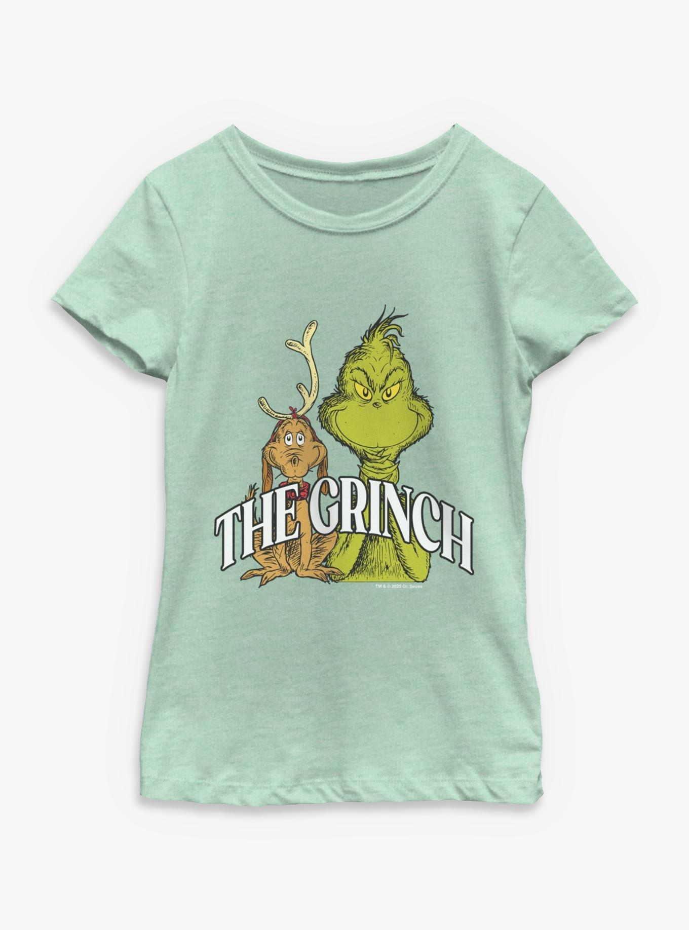 Dr. Seuss How The Grinch Stole Christmas The Grinch & Max Youth Girls T-Shirt