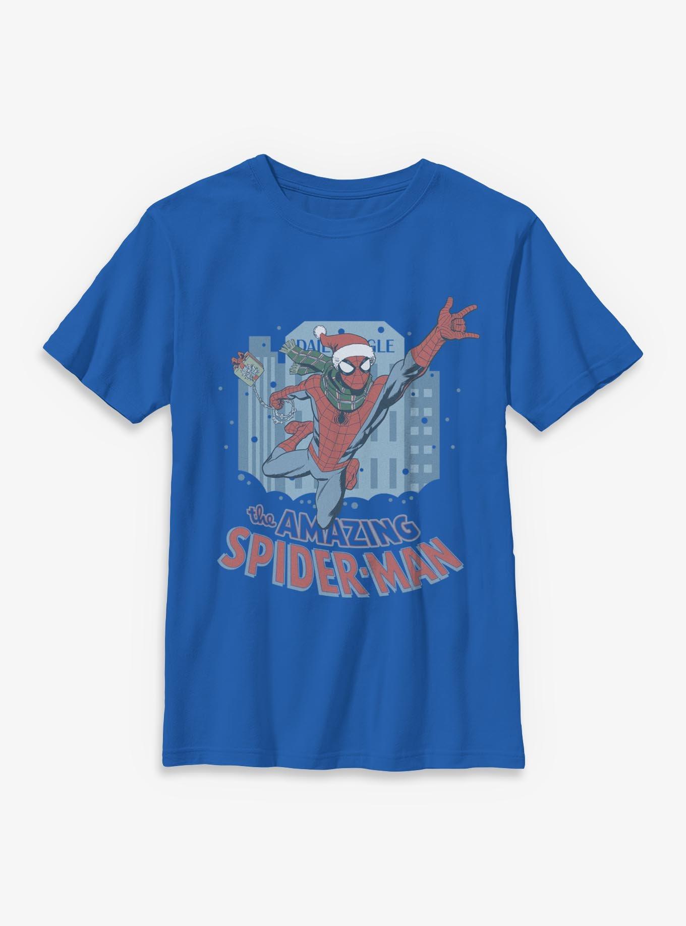 Marvel Spider-Man Xmas Swing Youth T-Shirt, , hi-res