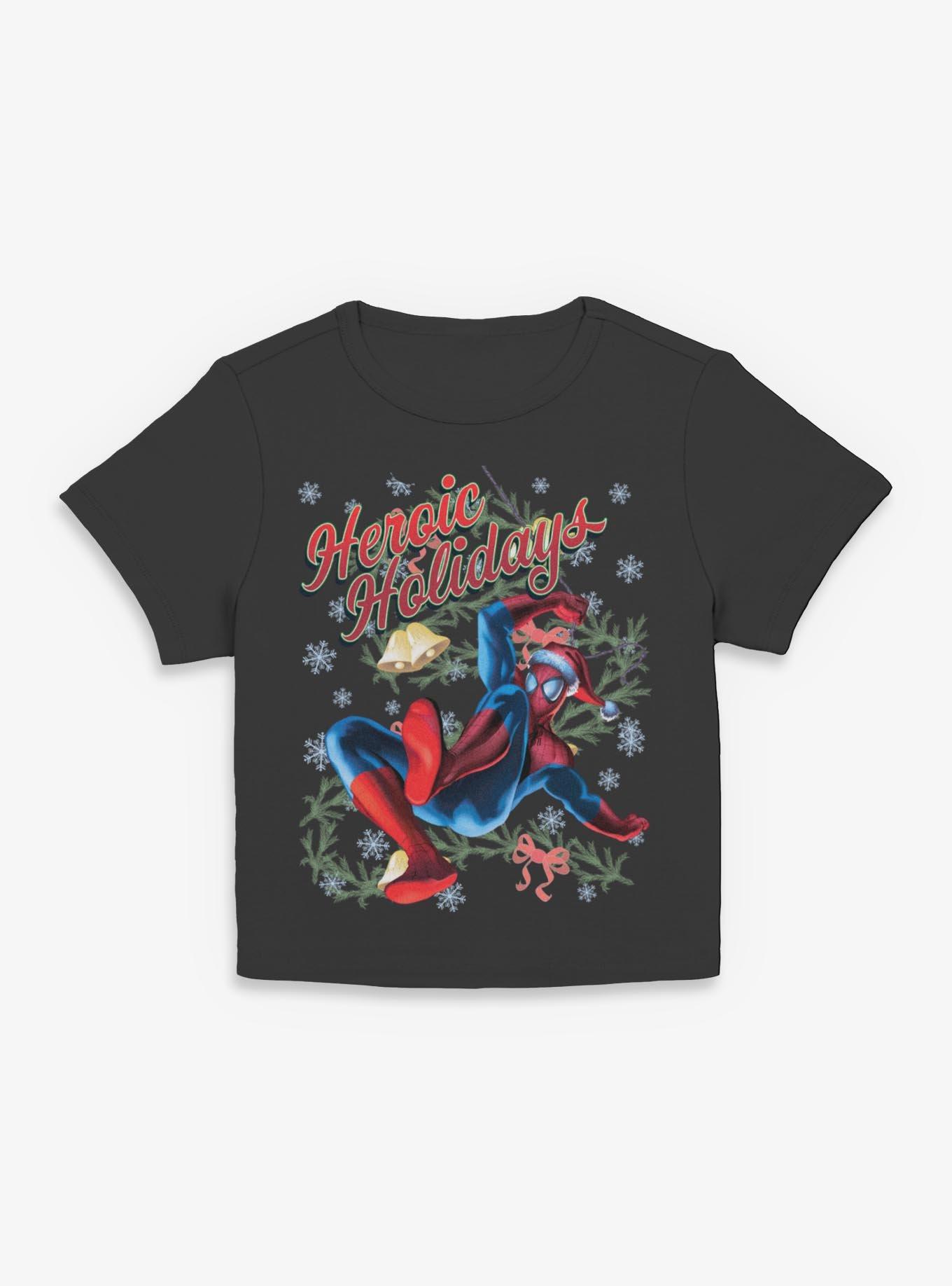 Marvel Spider-Man Vintage Heroic Holiday Women Baby T-Shirt, , hi-res