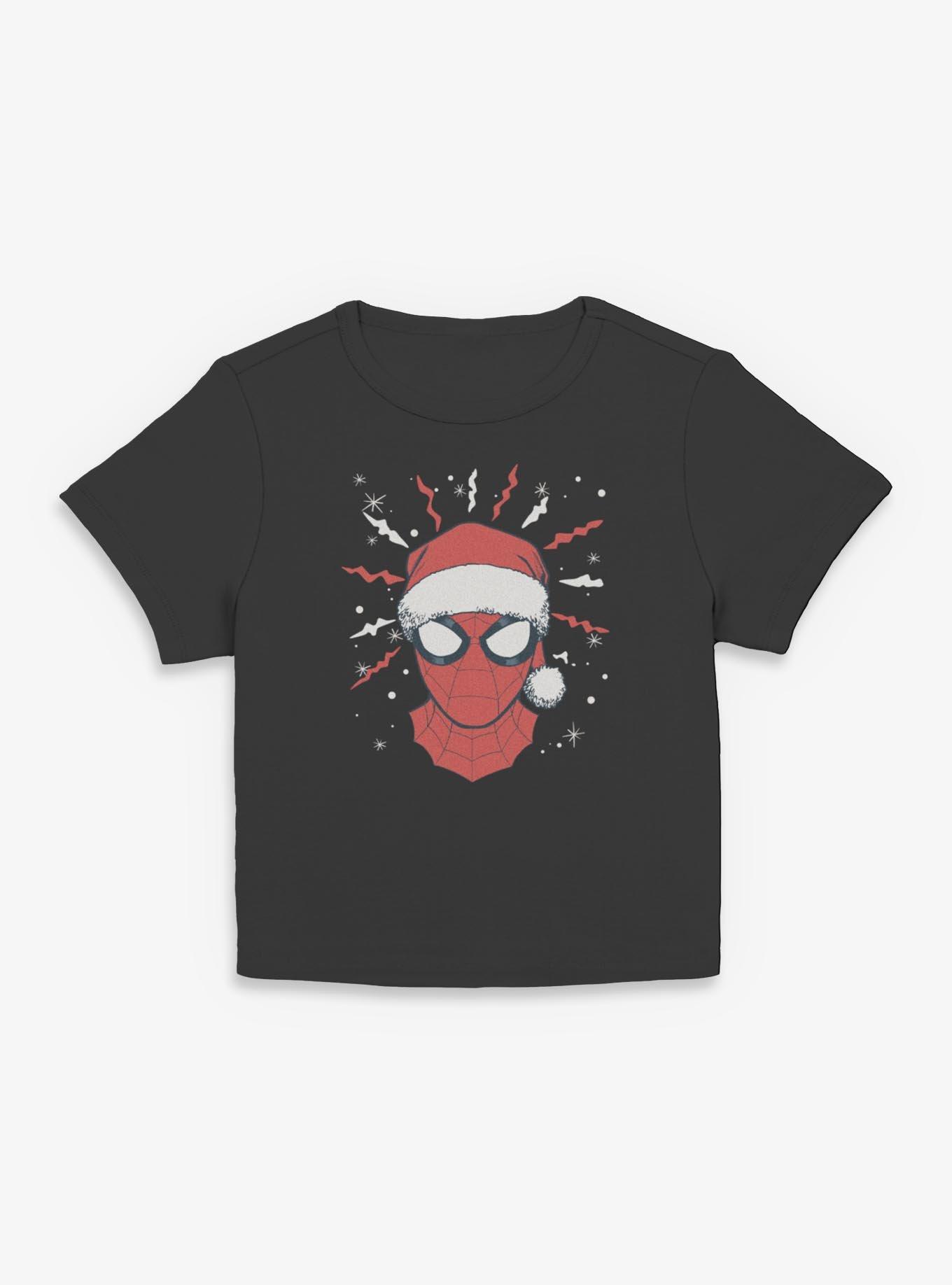 Marvel Spider-Man Xmas Face Women Baby T-Shirt, , hi-res