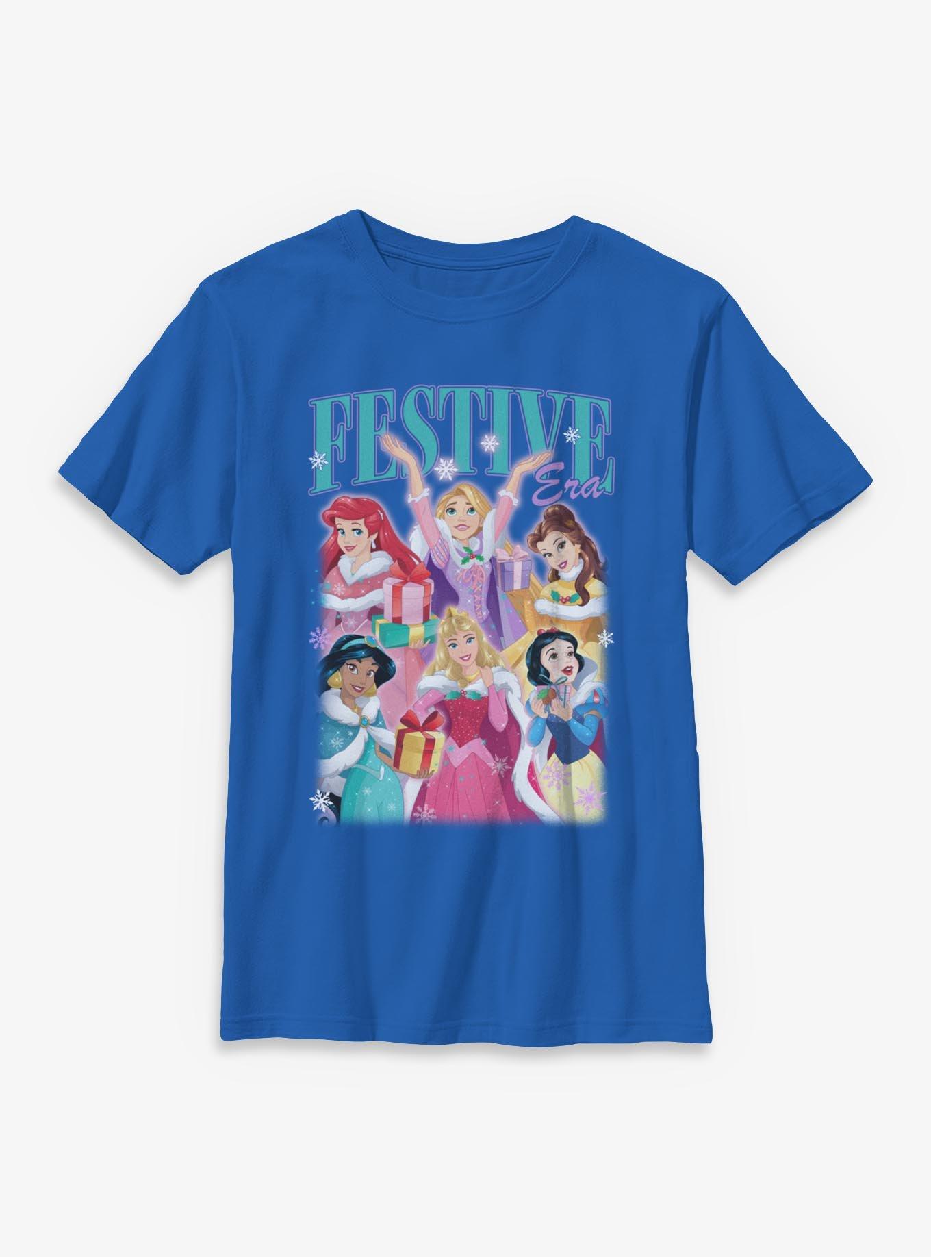 Disney Princesses Festive Era Youth T-Shirt, , hi-res