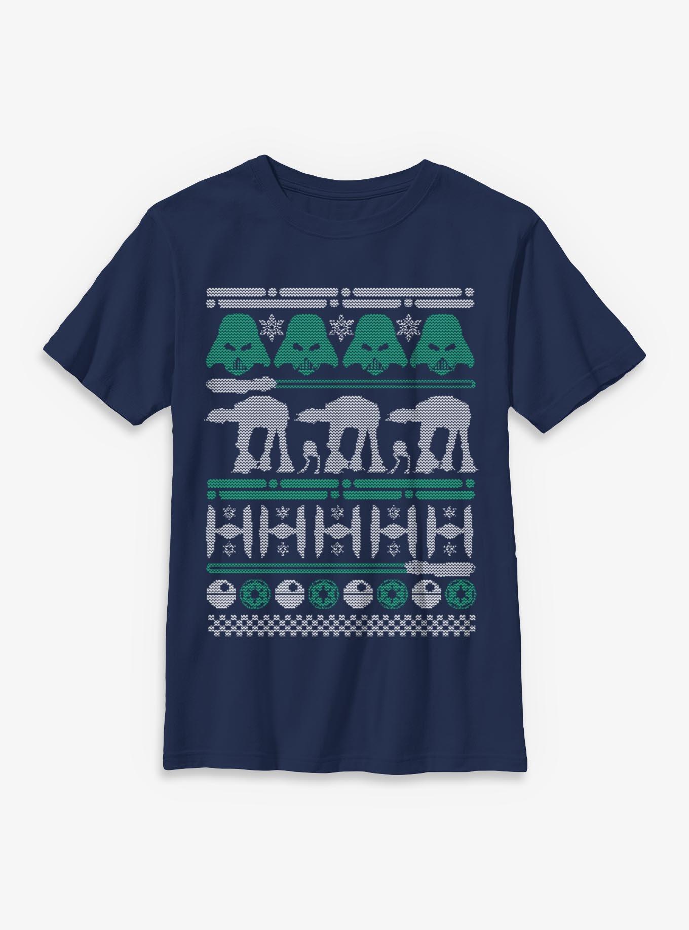 Star Wars Ugly Sweater Style Youth T-Shirt, , hi-res