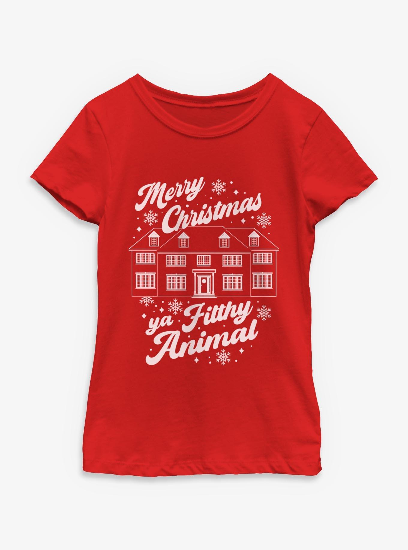 Home Alone Merry Christmas Ya Filthy Animal Youth Girls T-Shirt, , hi-res