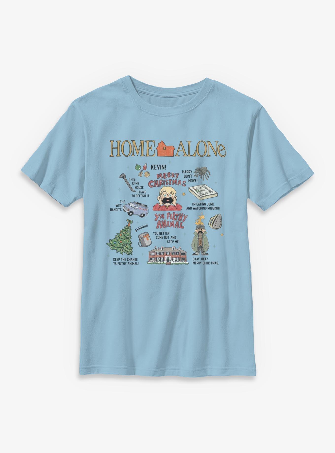 Home Alone Filthy Animal Xmas Icons Youth T-Shirt, , hi-res