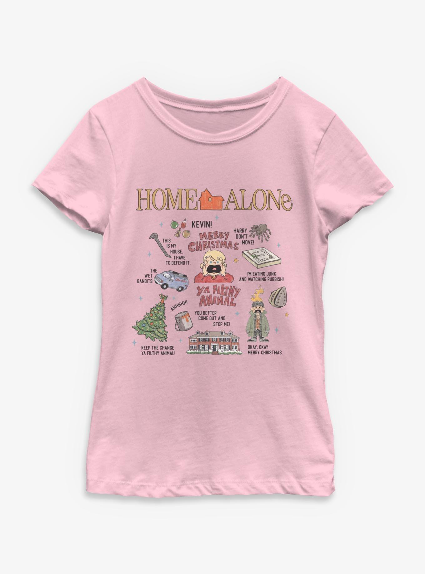 Home Alone Filthy Animal Xmas Icons Youth Girls T-Shirt, , hi-res