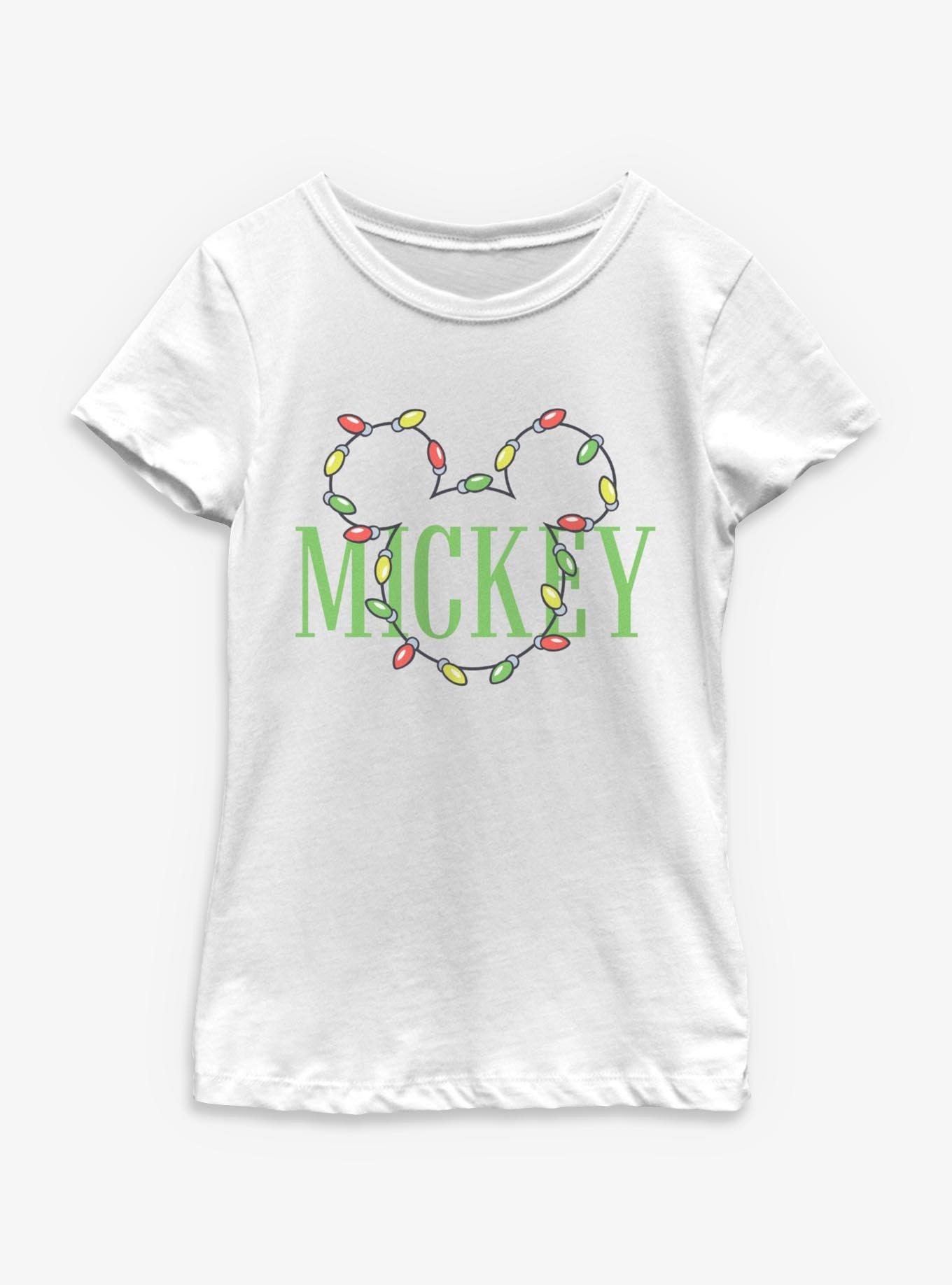 Disney Mickey Mouse Name Lights Youth Girls T-Shirt, , hi-res
