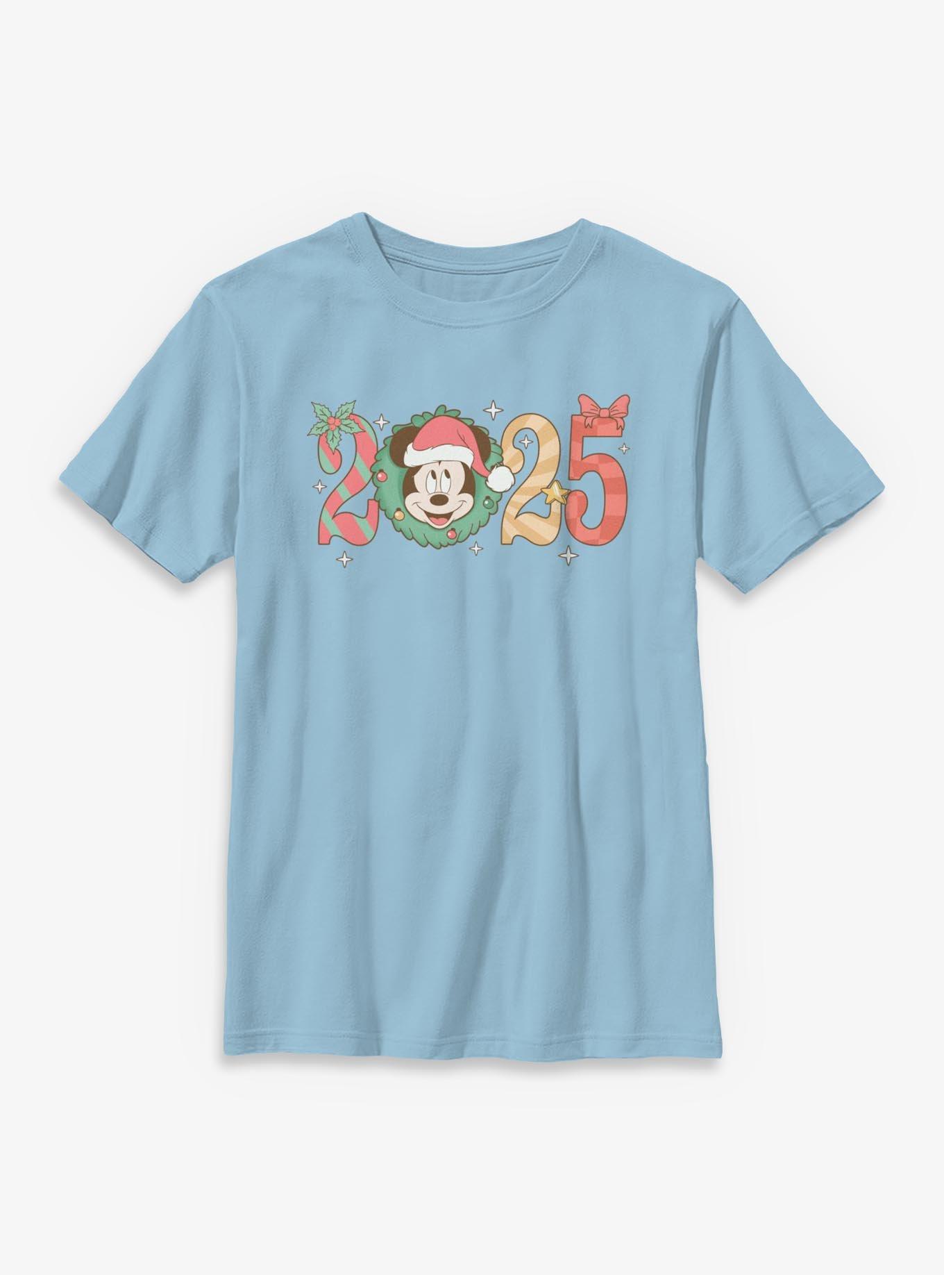 Disney Mickey Mouse Holiday Year 2025 Youth T-Shirt, , hi-res