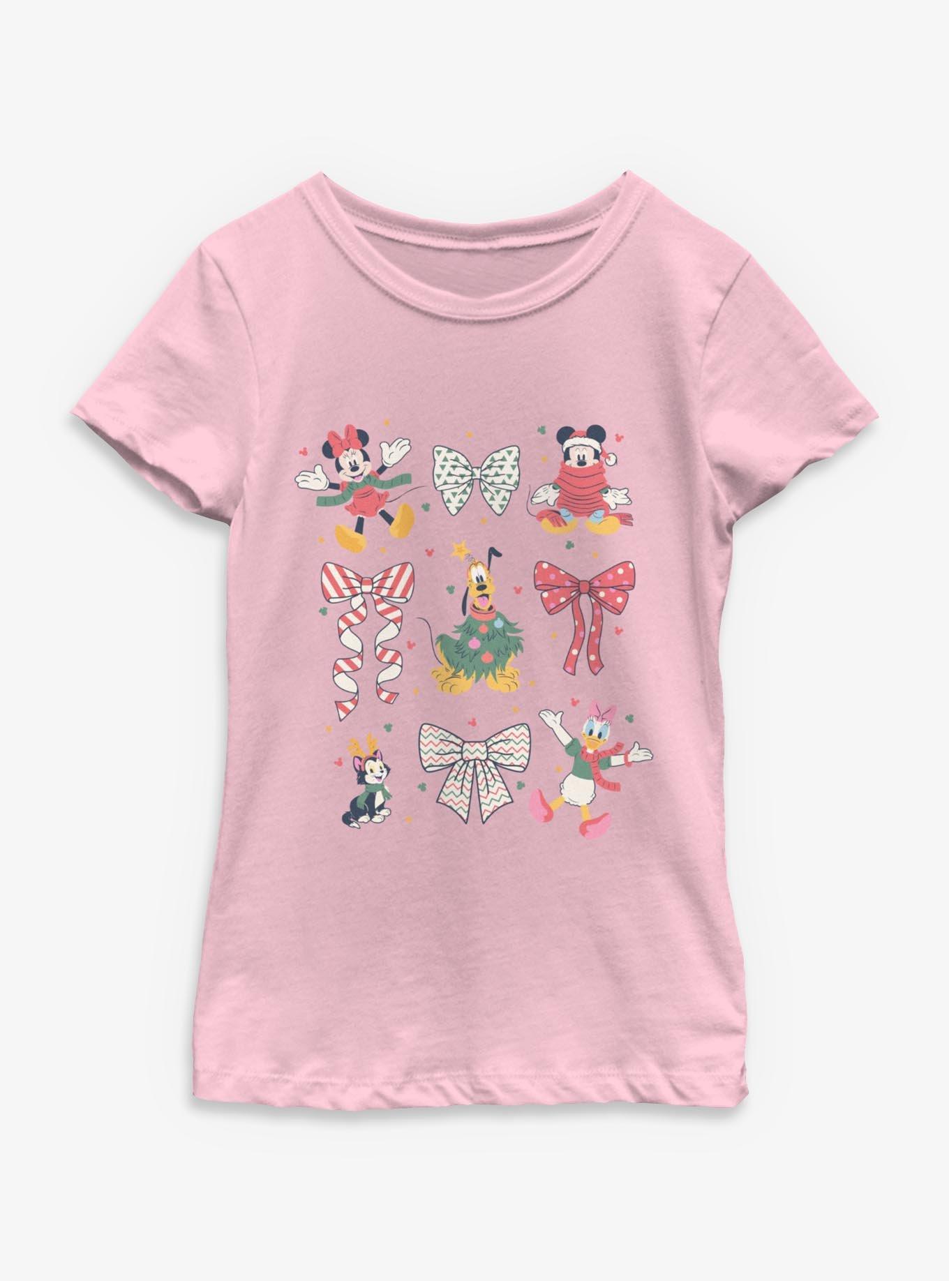 Disney Mickey Mouse & Friends Xmas Icons Youth Girls T-Shirt, , hi-res