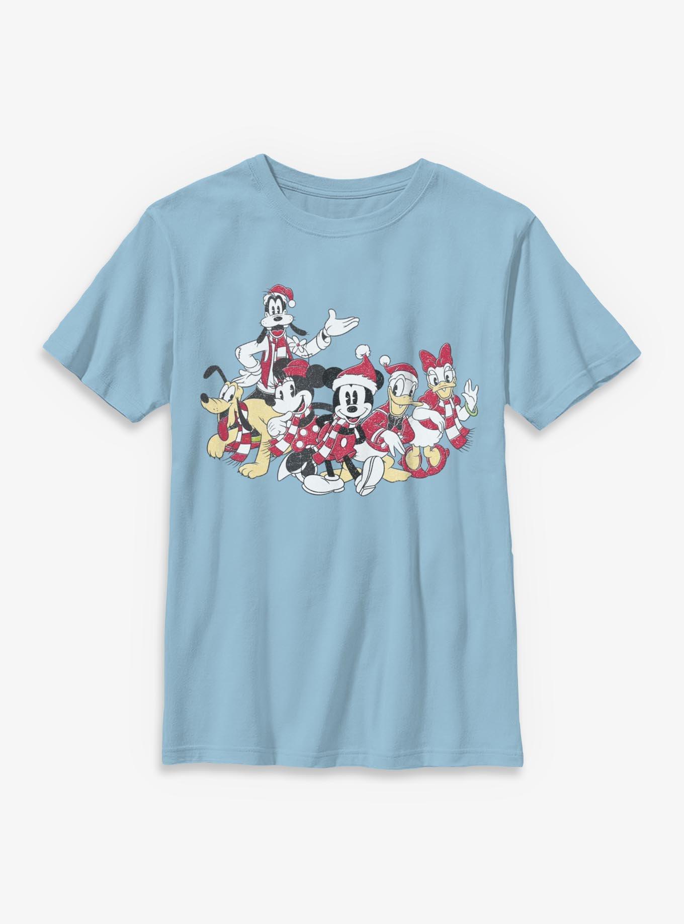 Disney Mickey Mouse & Friends Xmas Group  Youth T-Shirt, , hi-res