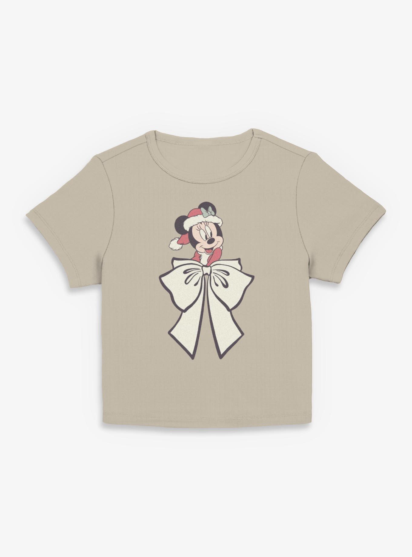 Disney Minnie Mouse Mrs Claus Bow Women Baby T-Shirt, , hi-res