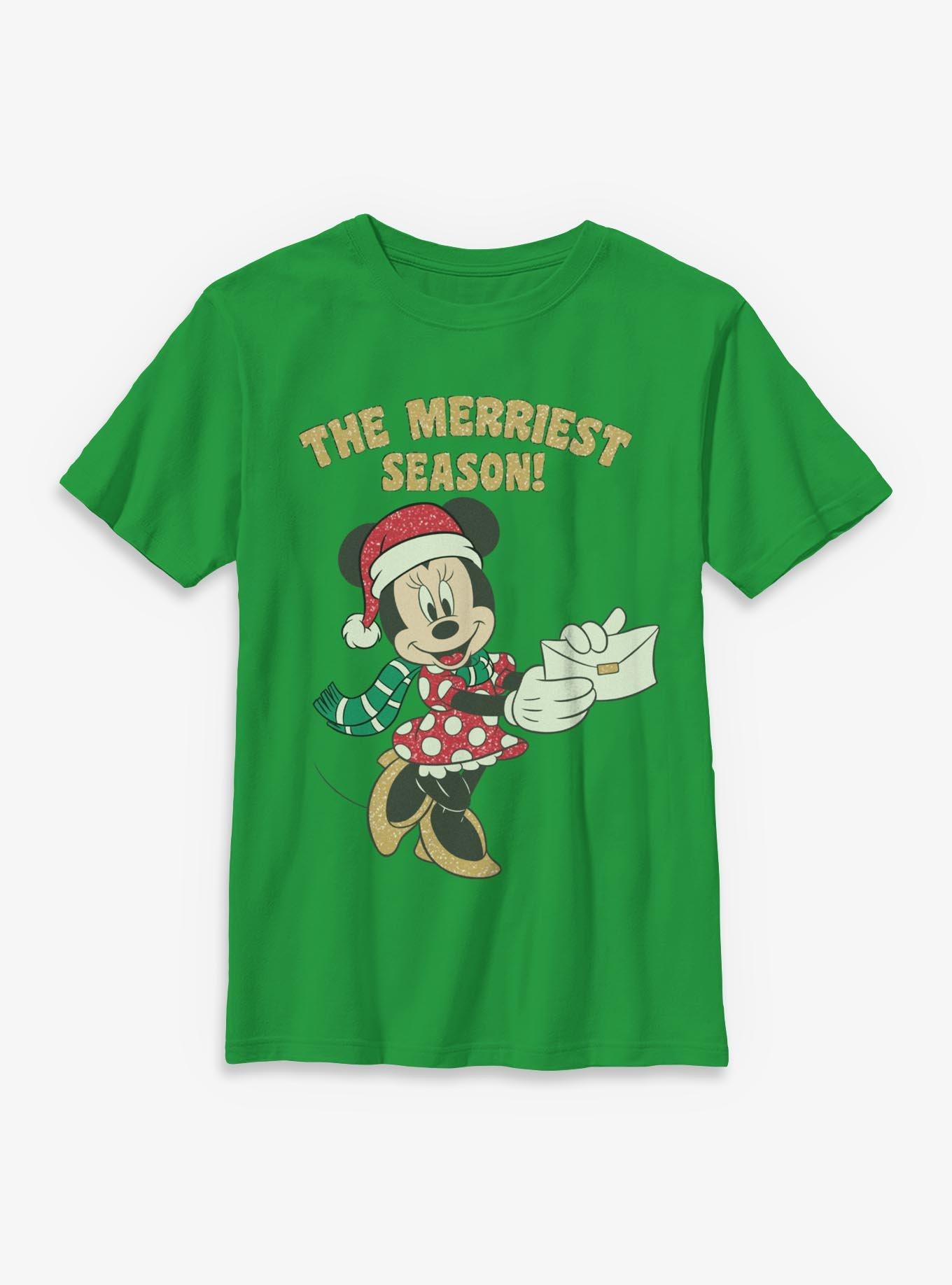 Disney Minnie Mouse The Merriest Season Youth T-Shirt, , hi-res