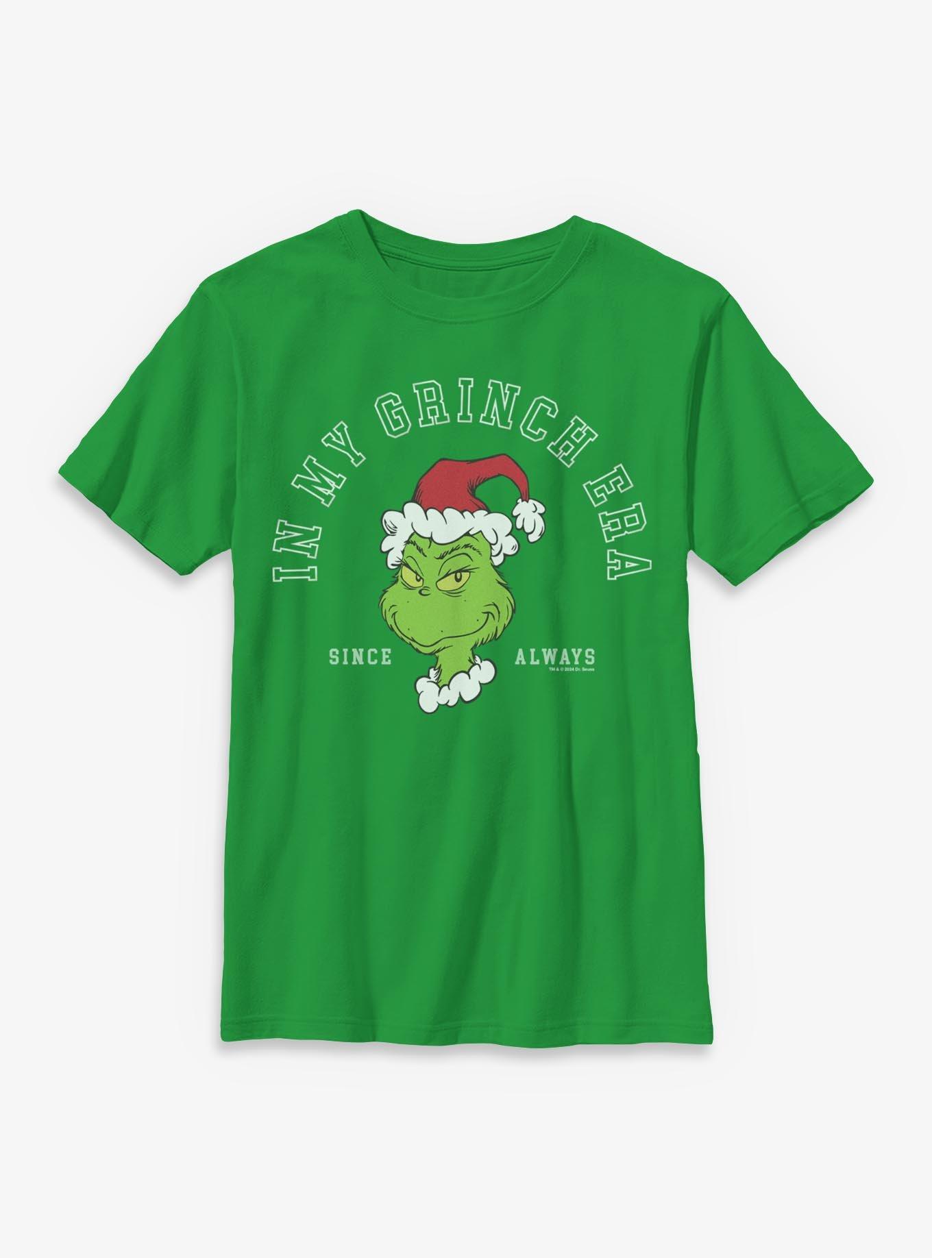 Dr. Seuss How The Grinch Stole Christmas In My Grinch Era Youth T-Shirt, , hi-res