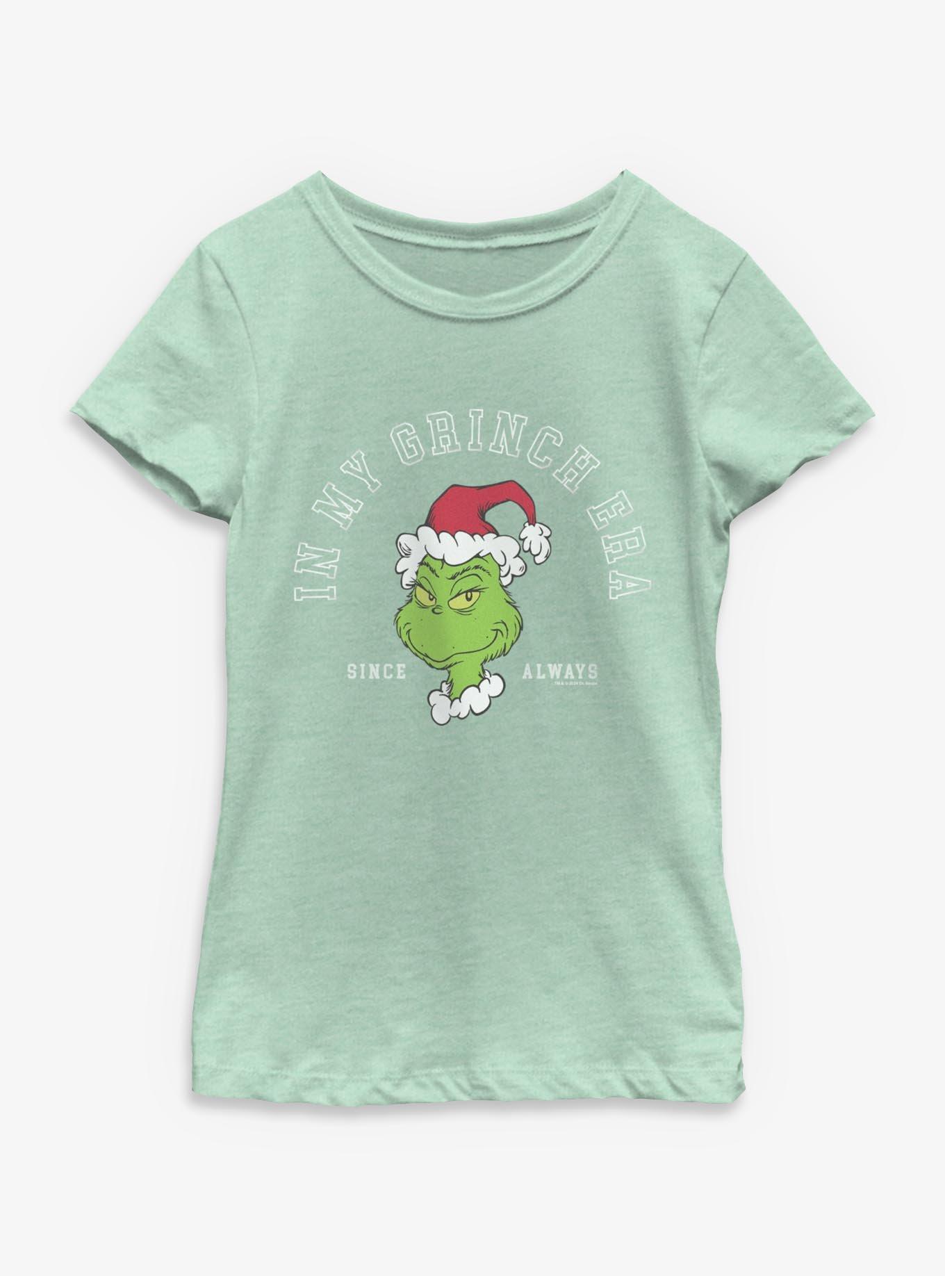 Dr. Seuss How The Grinch Stole Christmas In My Grinch Era Youth Girls T-Shirt