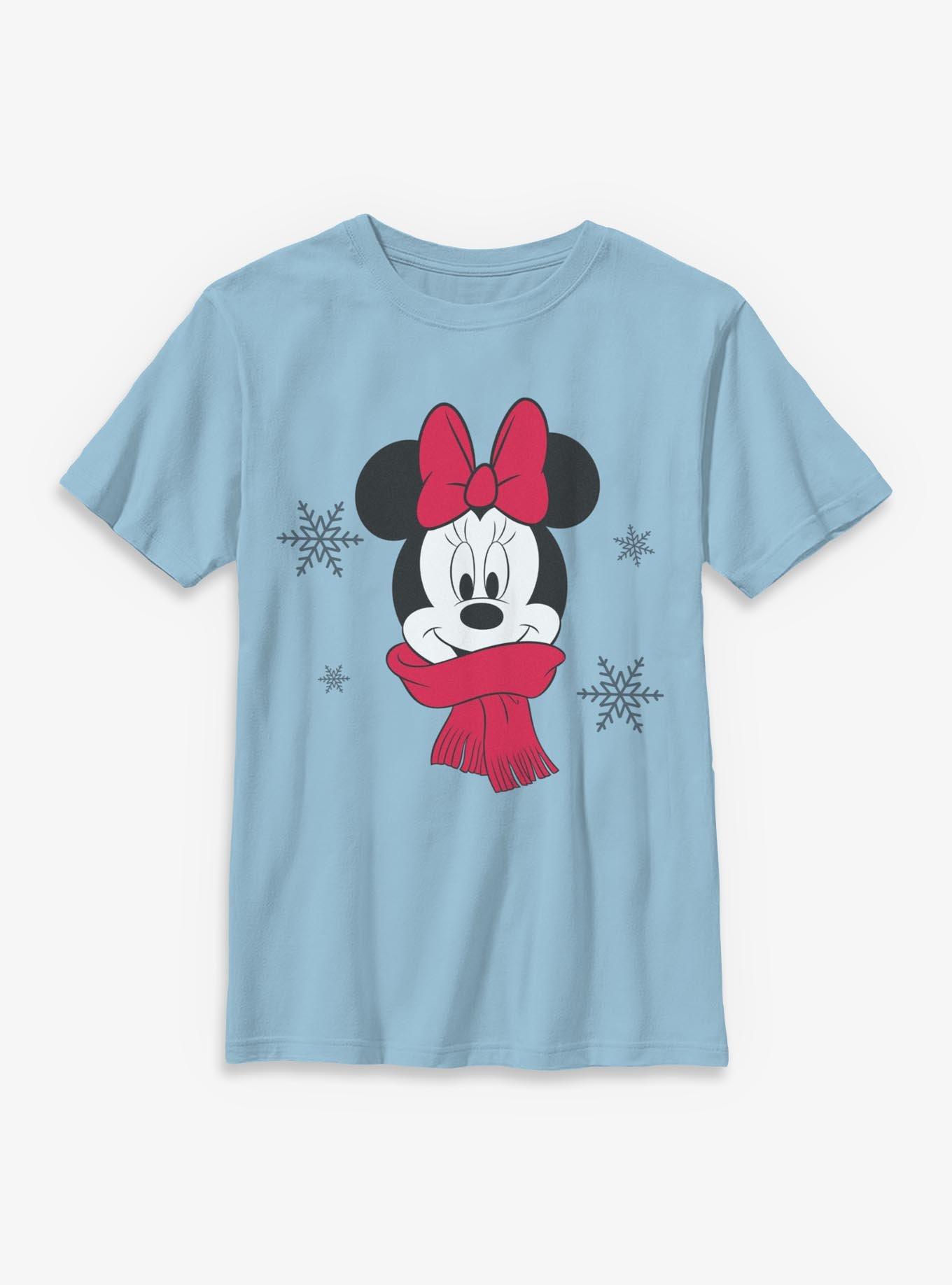 Disney Minnie Mouse Cozy Christmas Youth T-Shirt, , hi-res