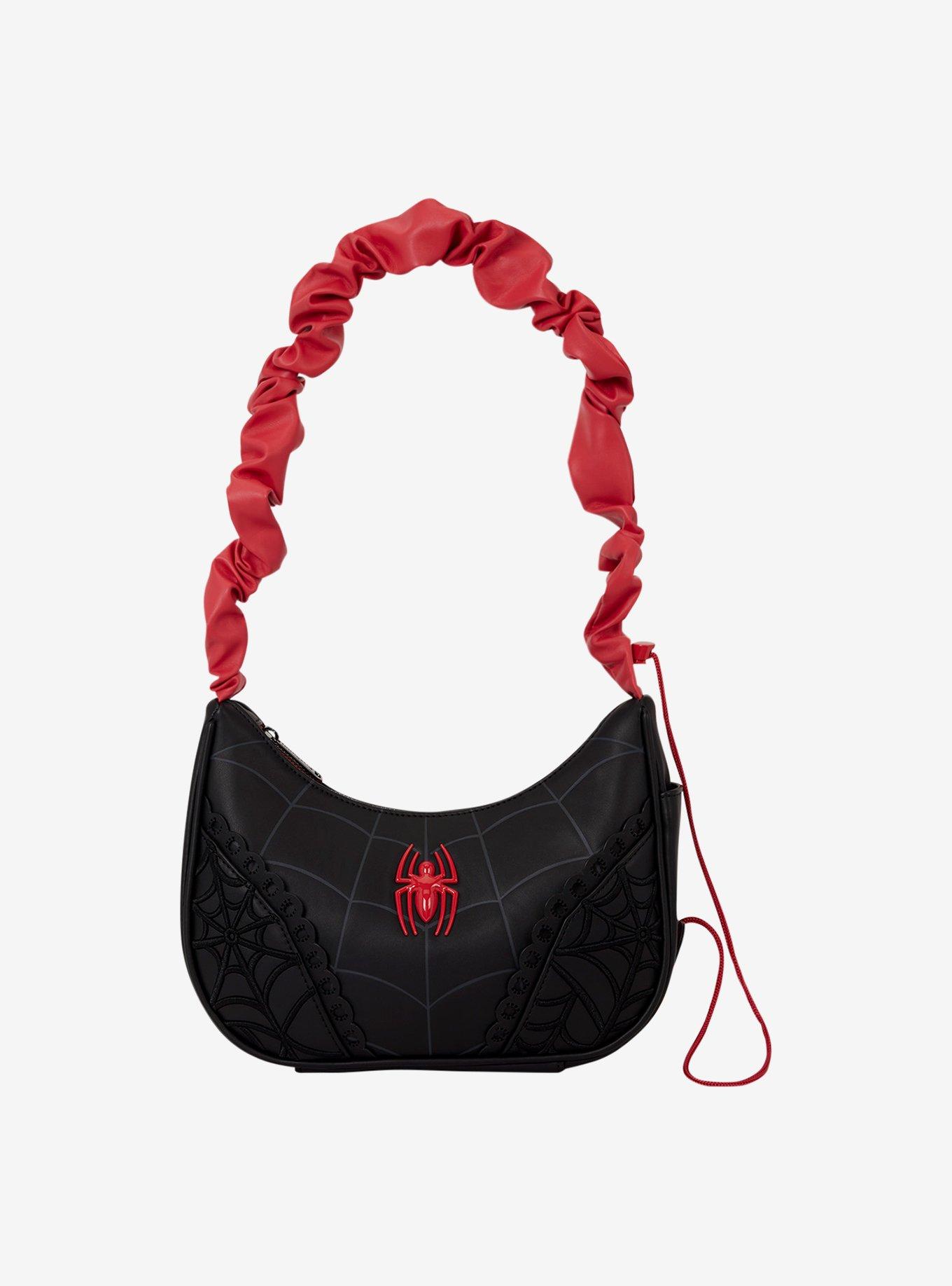 Loungefly Marvel Spider-Man Black Webs Crossbody Bag, , hi-res