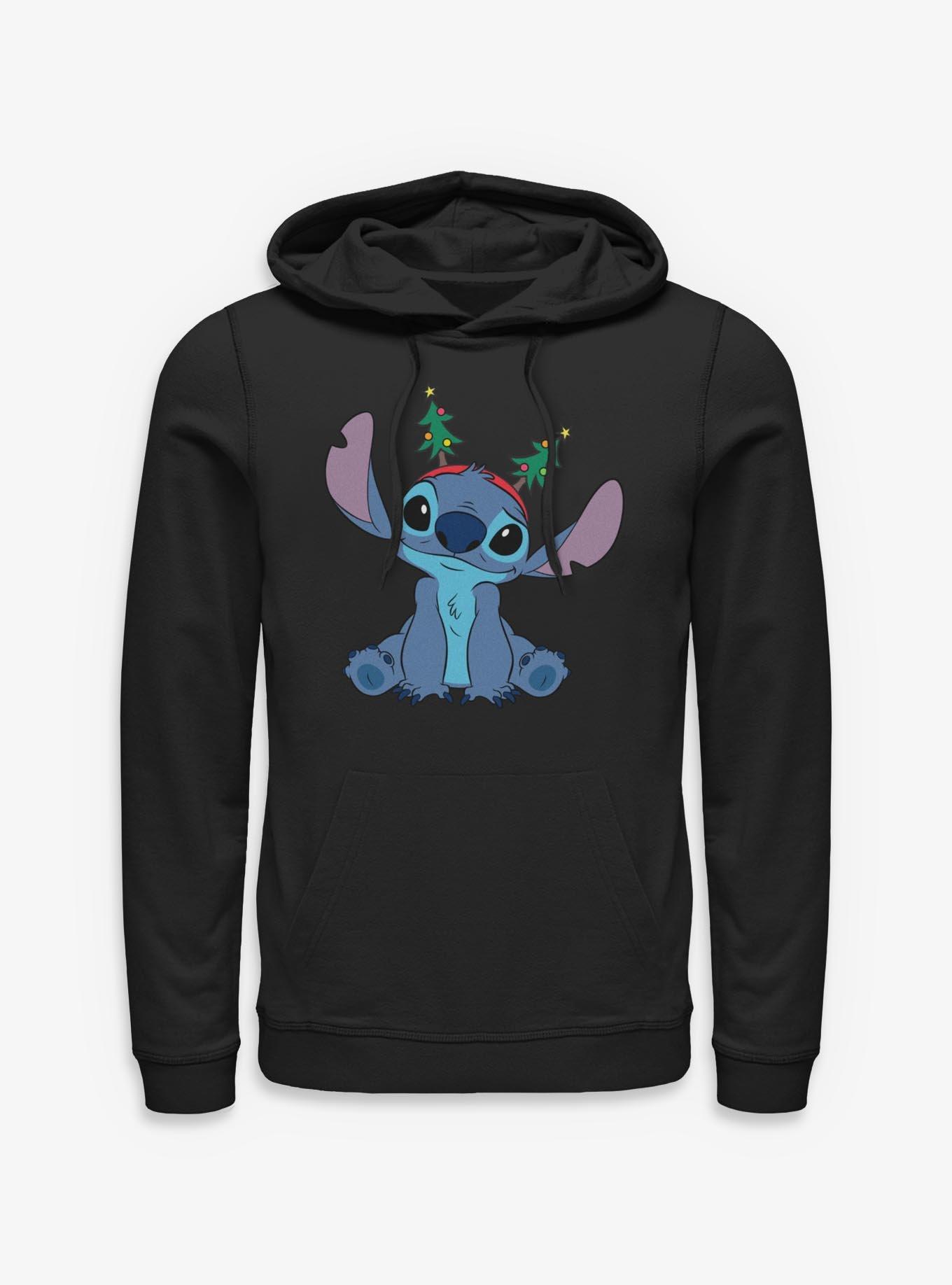 Disney Lilo & Stitch Stitch Xmas Tree Antennas Hoodie, , hi-res
