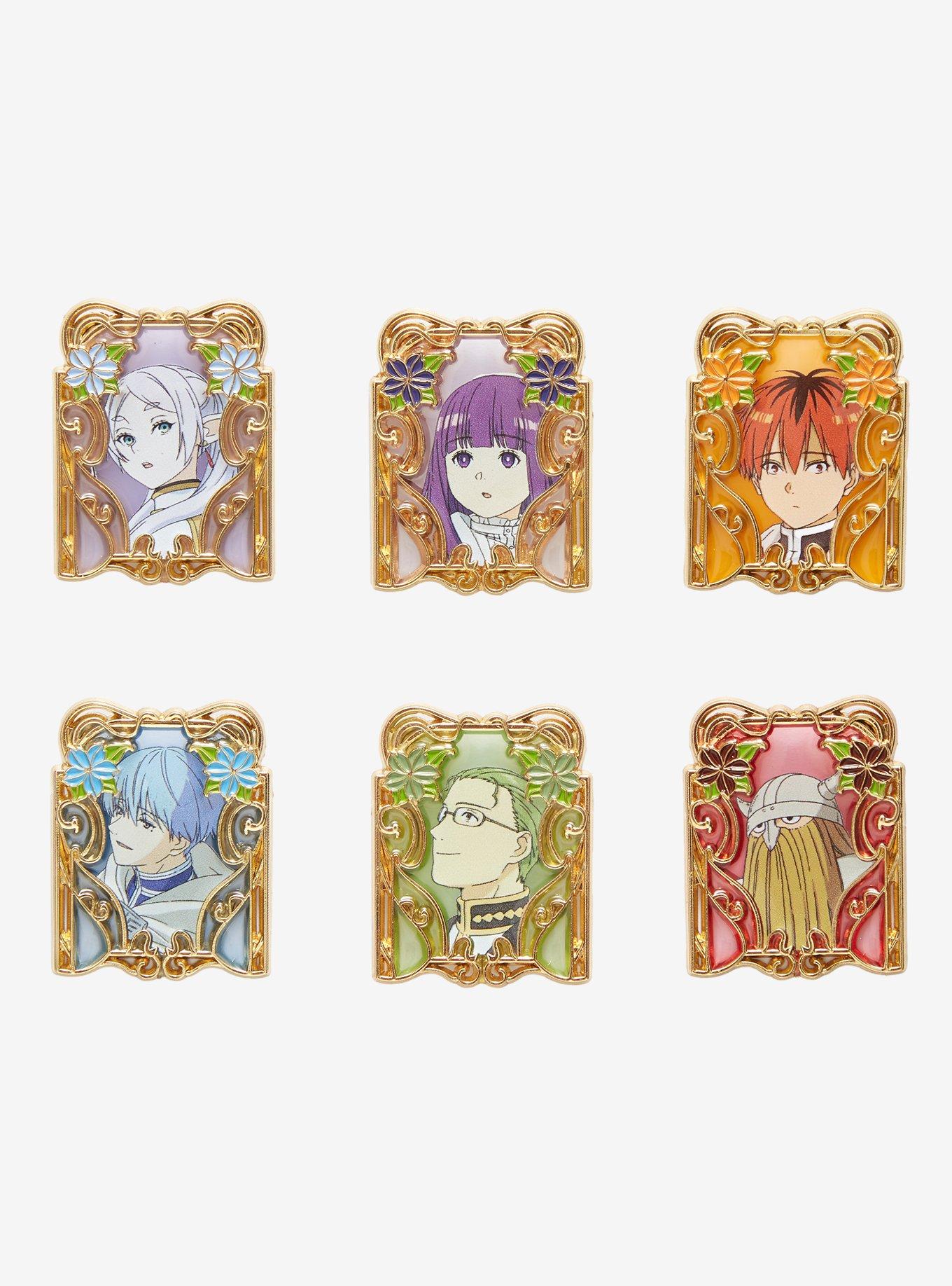 Frieren: Beyond Journey's End Character Stained Glass Portrait Enamel Pin - BoxLunch Exclusive, , hi-res