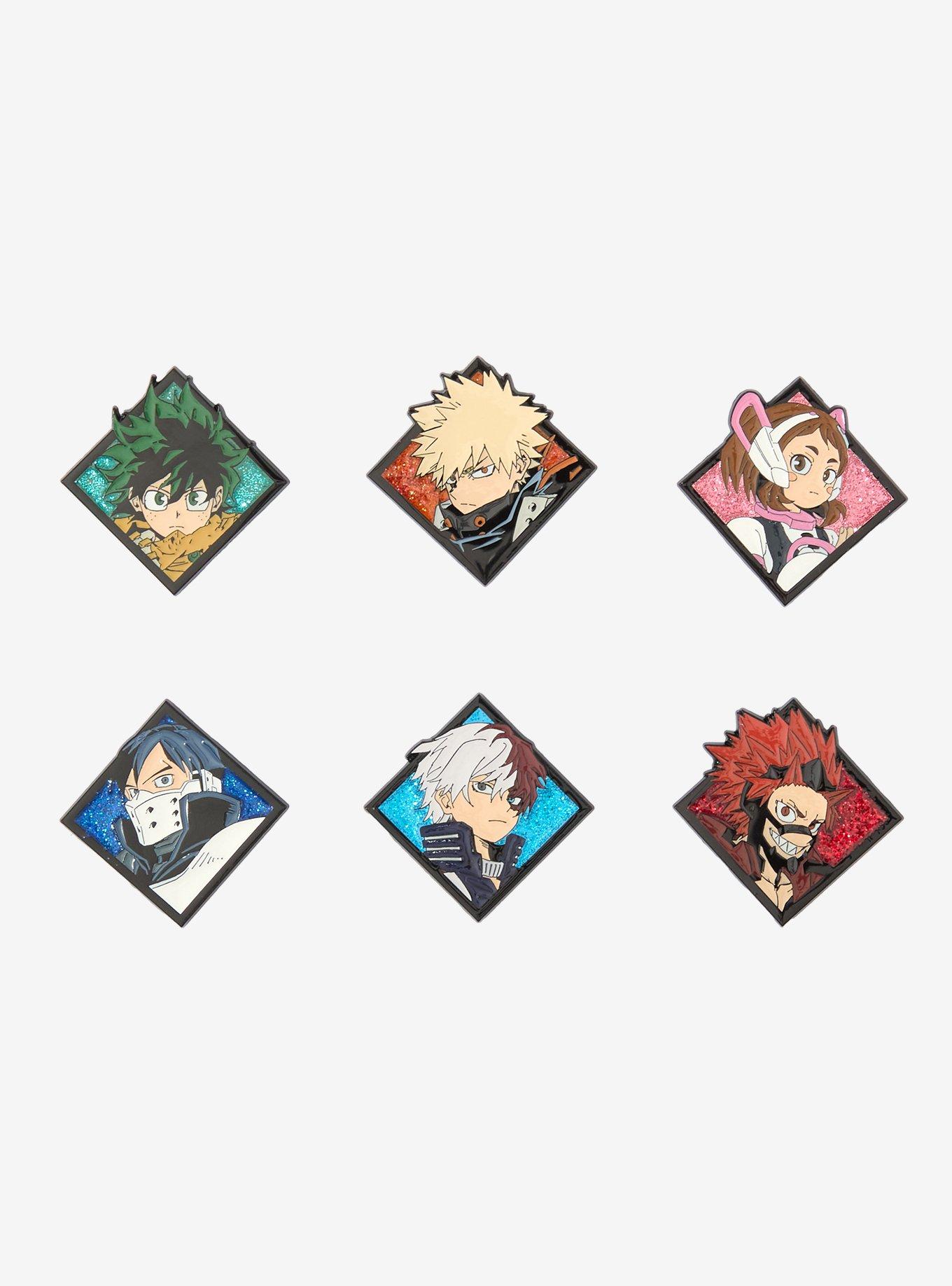 My Hero Academia Glitter Character Portrait Blind Box Enamel Pin - BoxLunch Exclusive, , hi-res