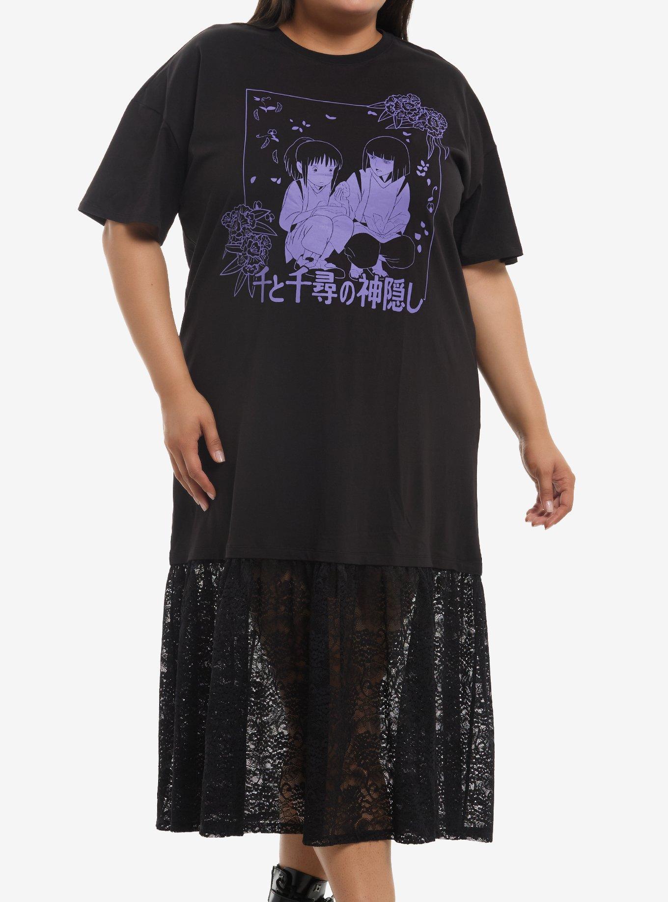 Studio Ghibli&reg; Spirited Away Lace Layer T-Shirt Maxi Dress Plus Size, , hi-res