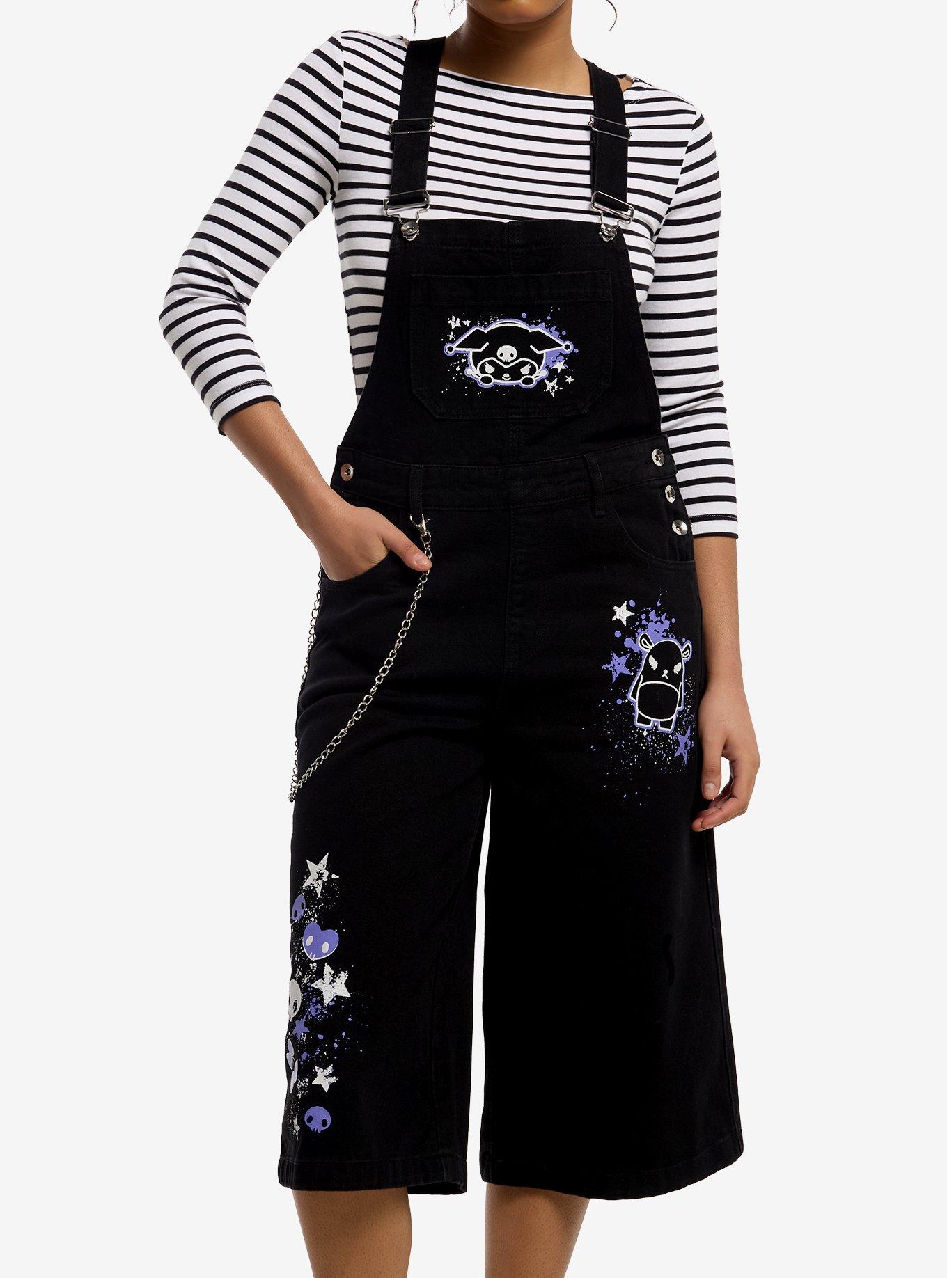 Kuromi Baku Graffiti Art Jorts Shortalls | Hot Topic