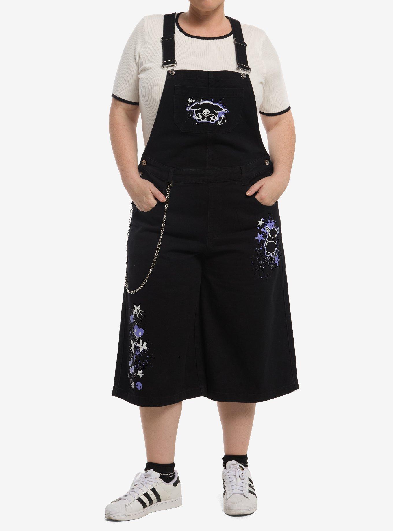 Kuromi Baku Graffiti Art Jorts Shortalls Plus Size | Hot Topic