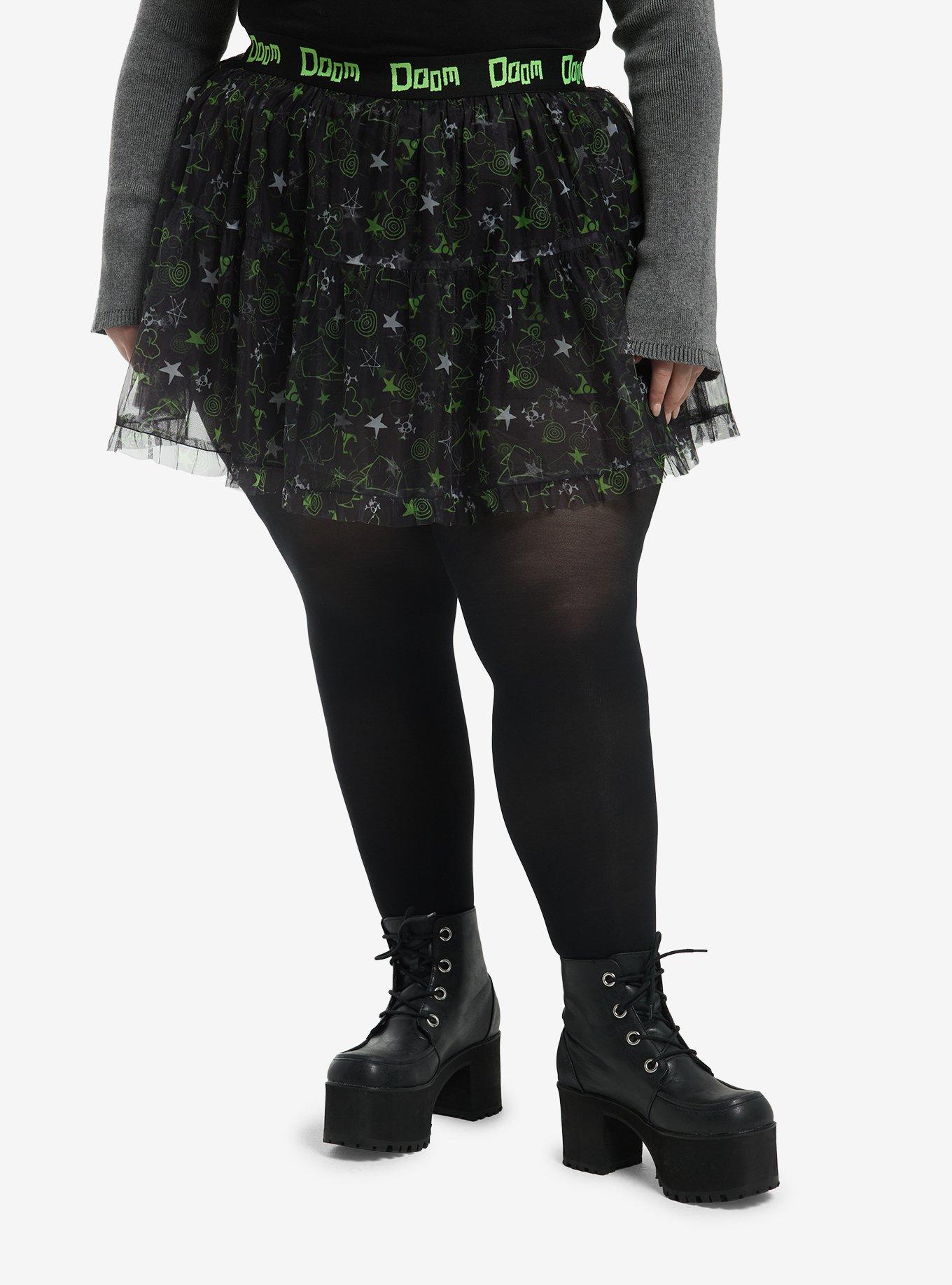 Invader Zim Icons Tutu Skort Plus Size, , hi-res