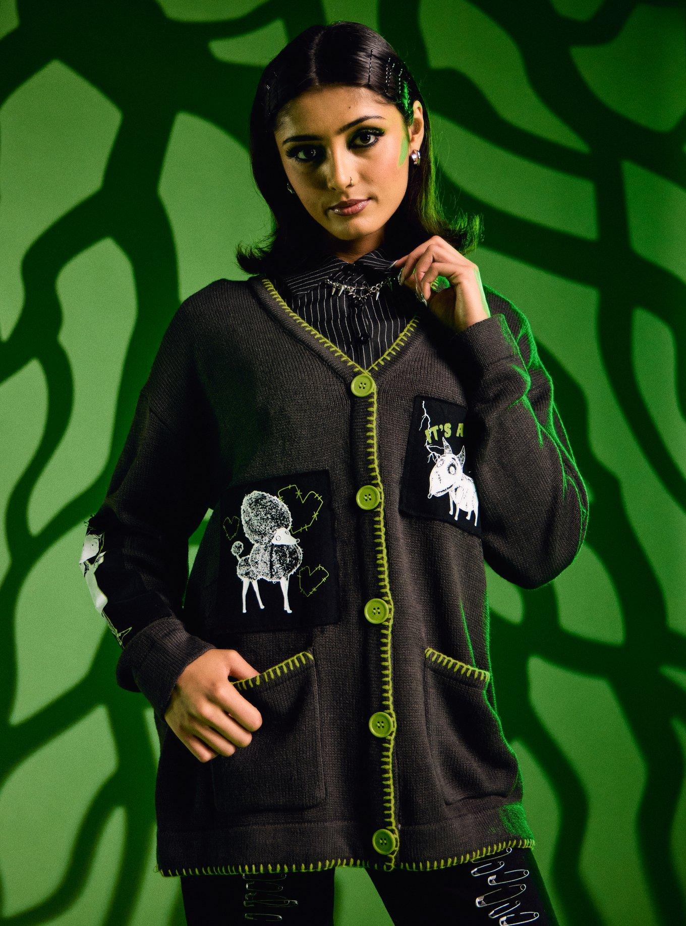 Her Universe Disney Frankenweenie Character Patch Girls Cardigan