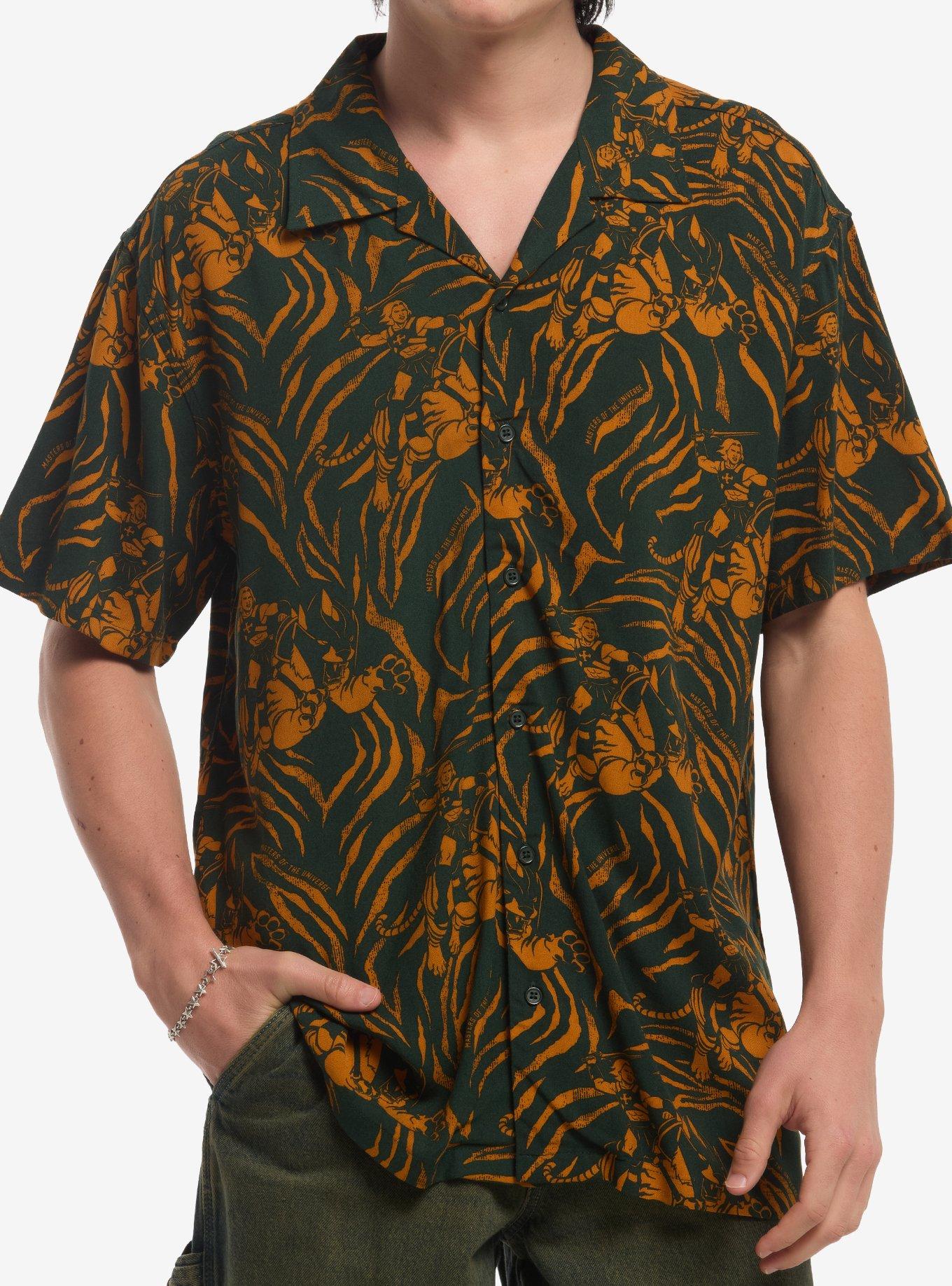 Masters Of The Universe He-Man & Battle Cat Woven Button-Up, , hi-res