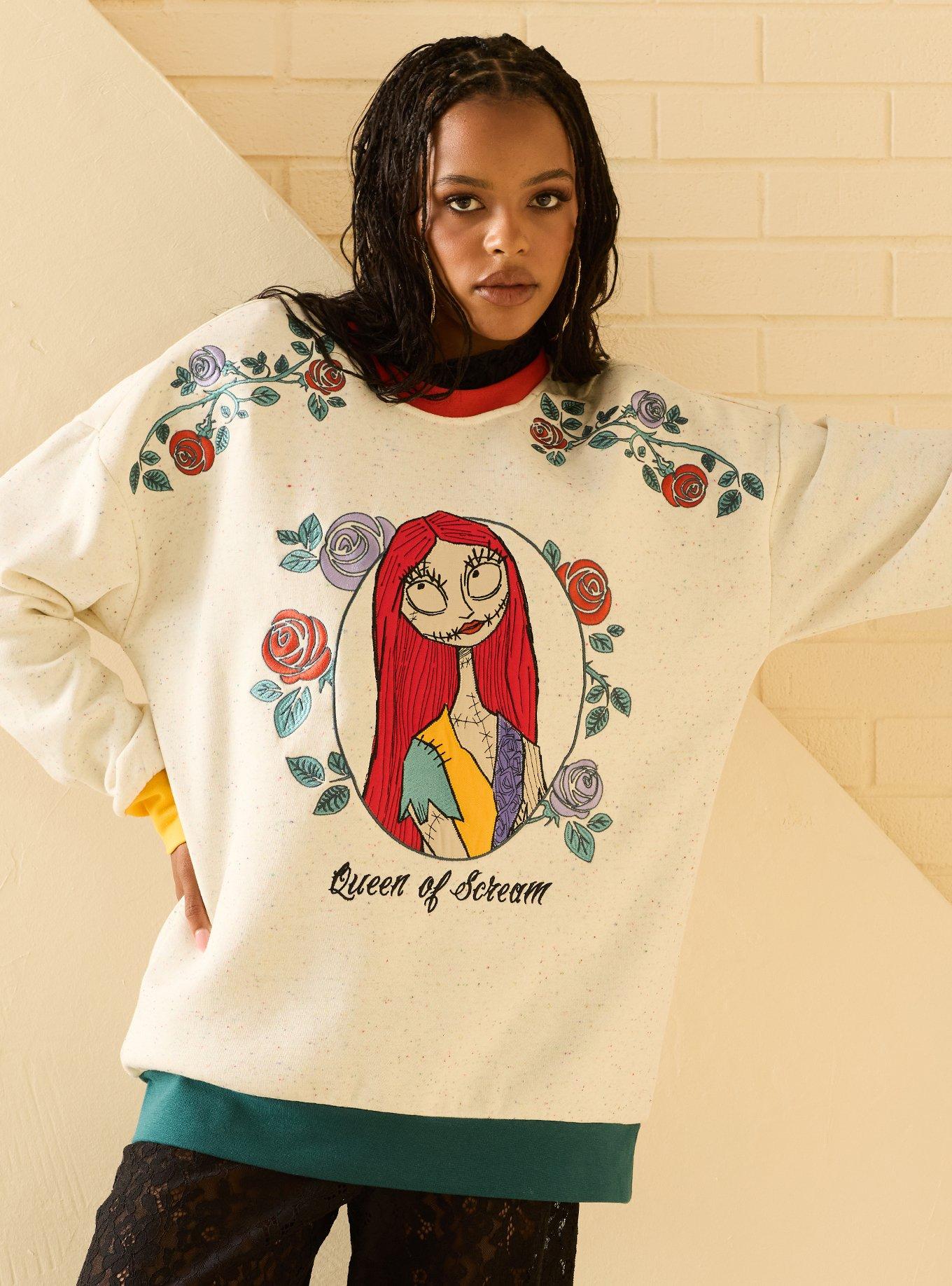 Disney The Nightmare Before Christmas Sally Queen of Scream Crewneck &mdash; BoxLunch Exclusive, , hi-res