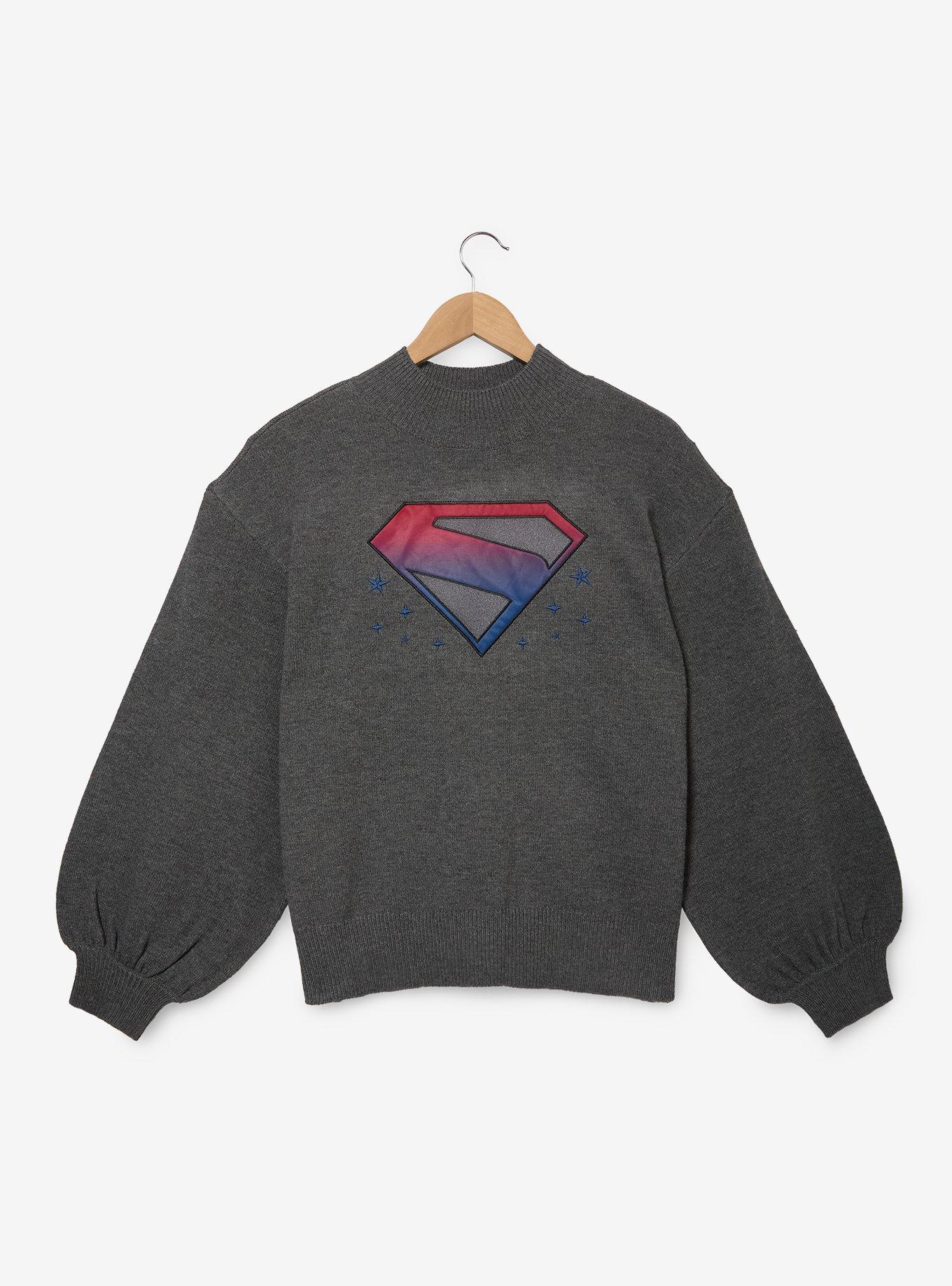 Her Universe DC Comics Supergirl Ombré Logo Bishop Sleeve Women's Sweater - BoxLunch Exclusive