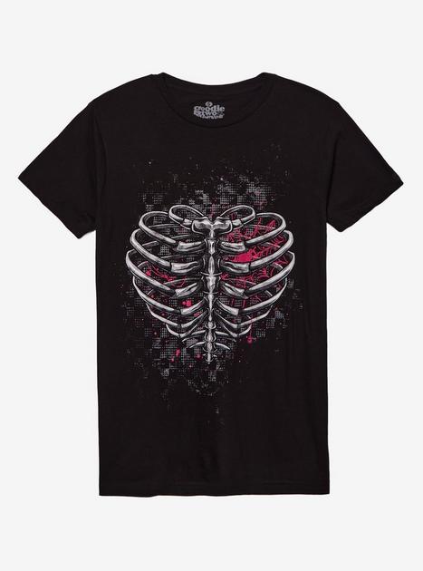 Spiderweb Heart Rib Cage T-Shirt By Goodie Two Sleeves | Hot Topic