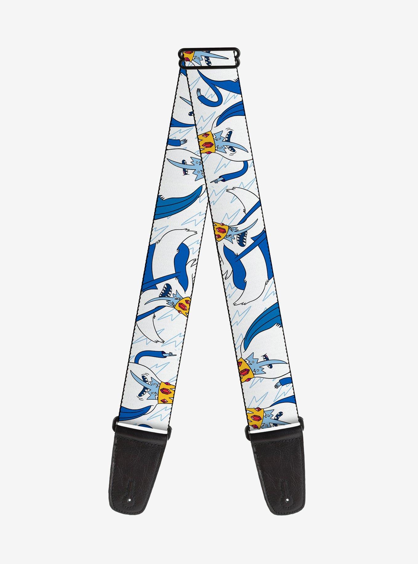 Adventure Time Ice King Poses and Bolts Guitar Strap, , hi-res