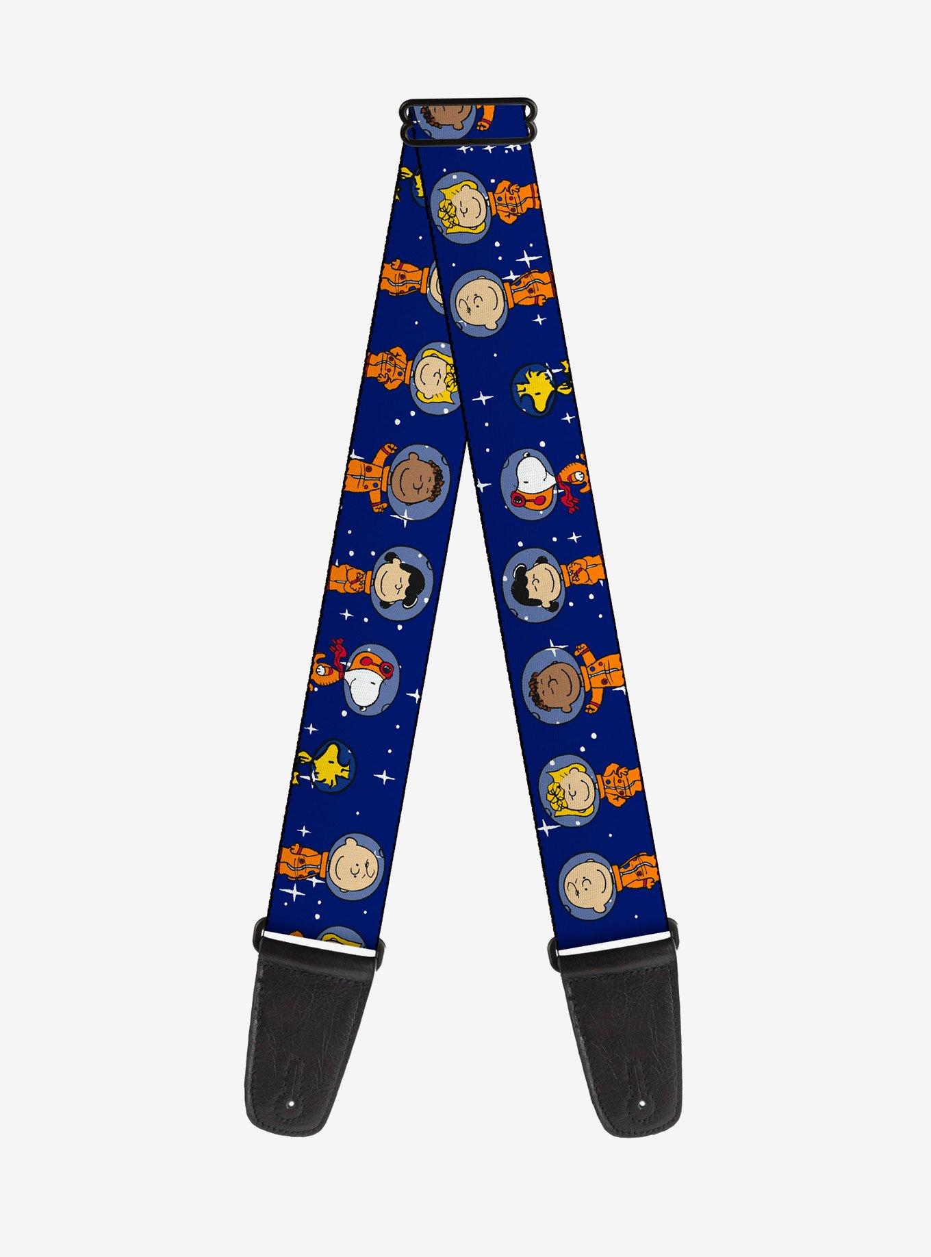 Peanuts Gang Astronauts Standing Poses Stars Guitar Strap, , hi-res