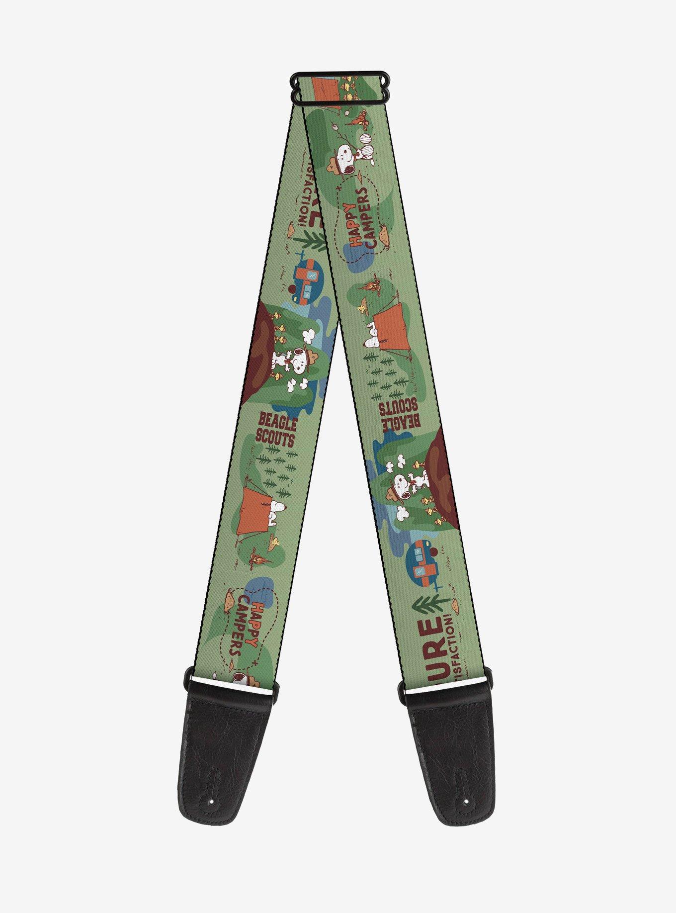 Peanuts Happy Camper Beagle Scouts Scenes Guitar Strap, , hi-res