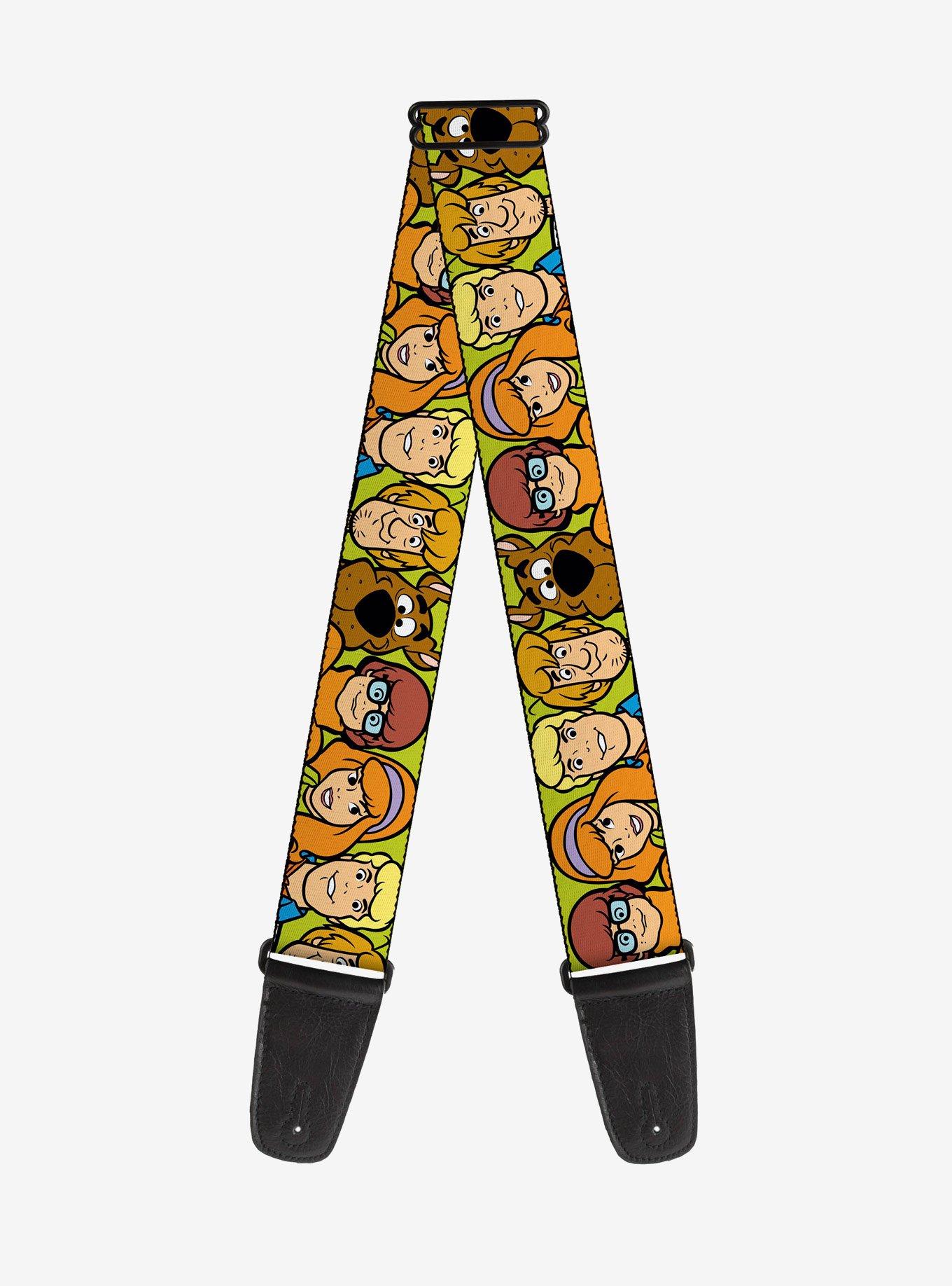 Scooby-Doo! Character Faces Close-Up Guitar Strap, , hi-res