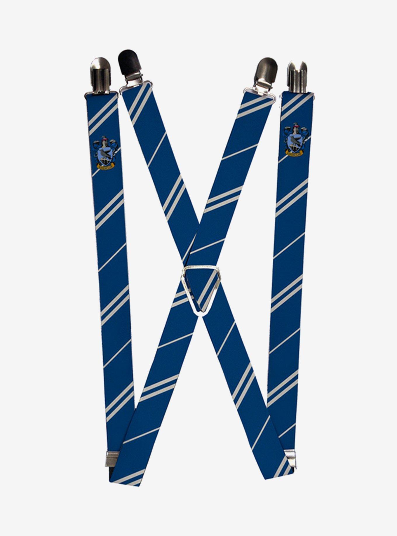 Harry Potter Ravenclaw Crest Stripe Suspenders, , hi-res