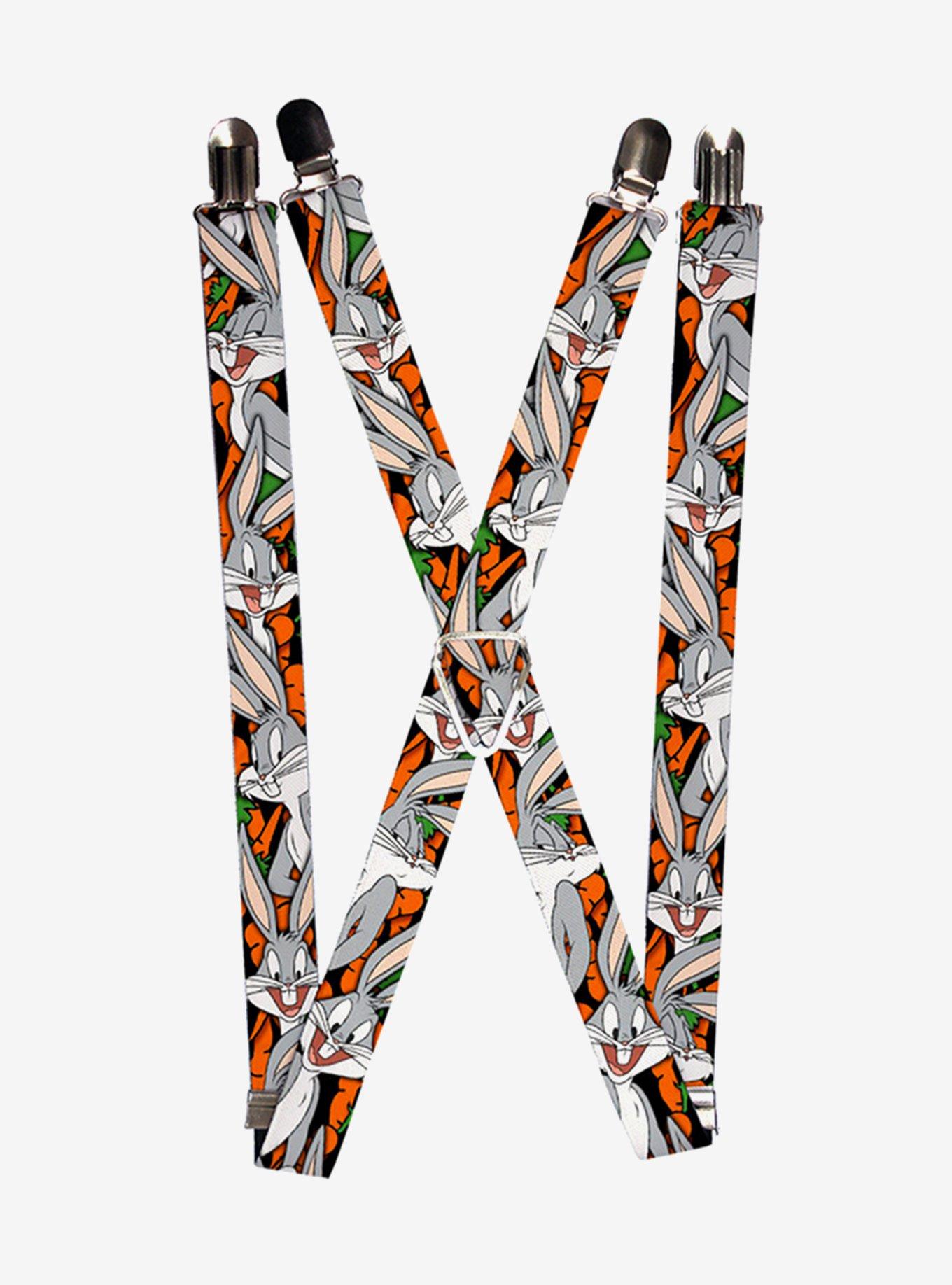 Looney Tunes Bugs Bunny Expressions Carrots Suspenders, , hi-res