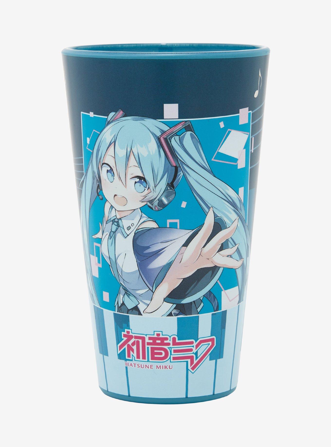 Hatsune Miku Keyboard Glass Cup, , hi-res