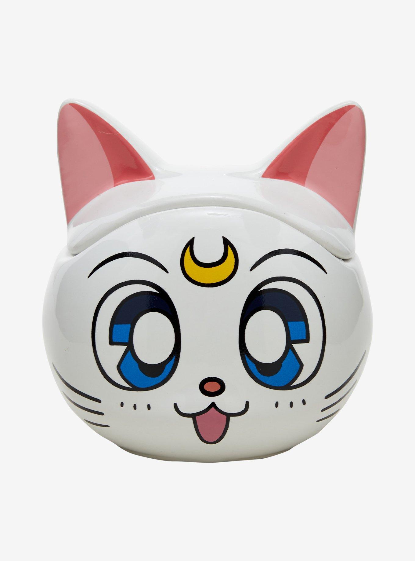 Pretty Guardian Sailor Moon Artemis Figural Mug With Lid, , hi-res