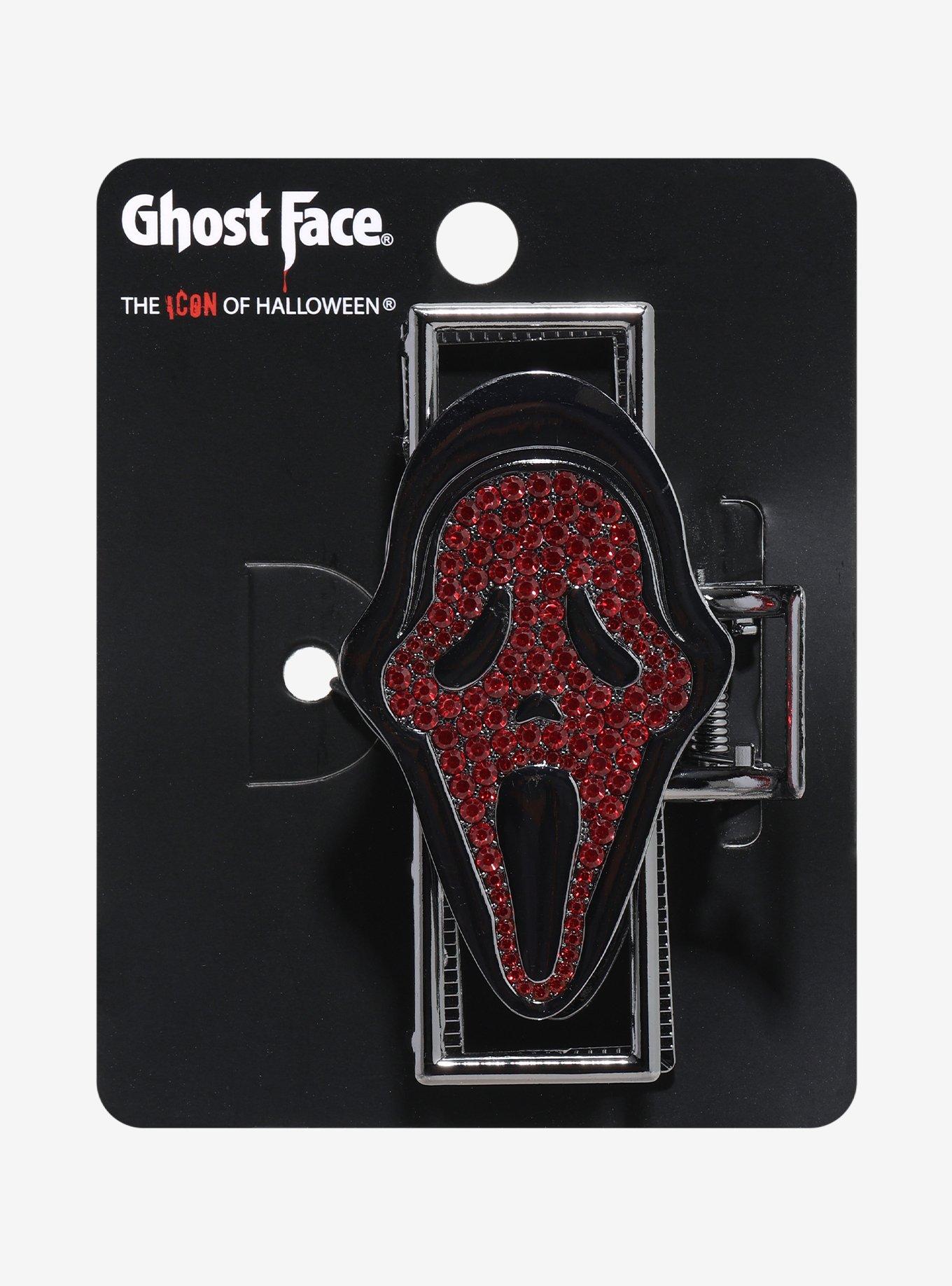 Ghost Face Rhinestone Face Claw Hair Clip, , hi-res