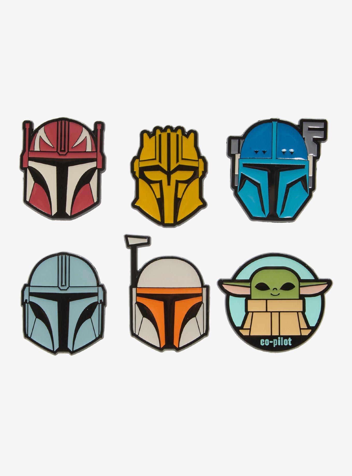 Star Wars The Mandalorian Helmets Blind Box Enamel Pin - BoxLunch Exclusive, , hi-res